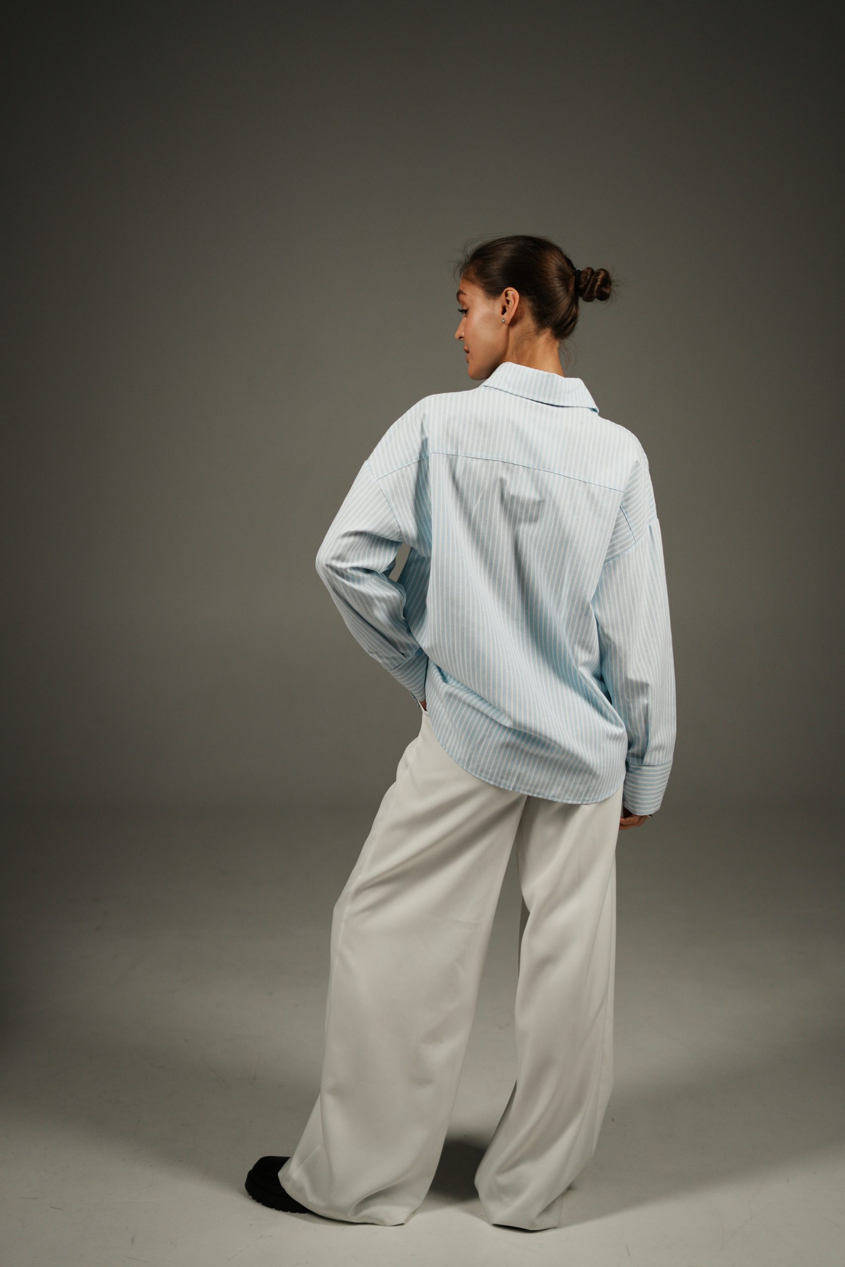 Рубашка хлопковая в полоску