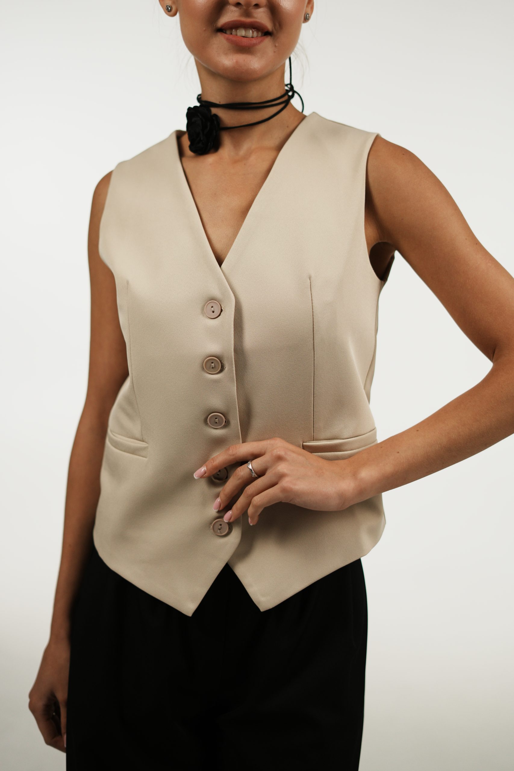 Жилет бежевый TUO MONDO