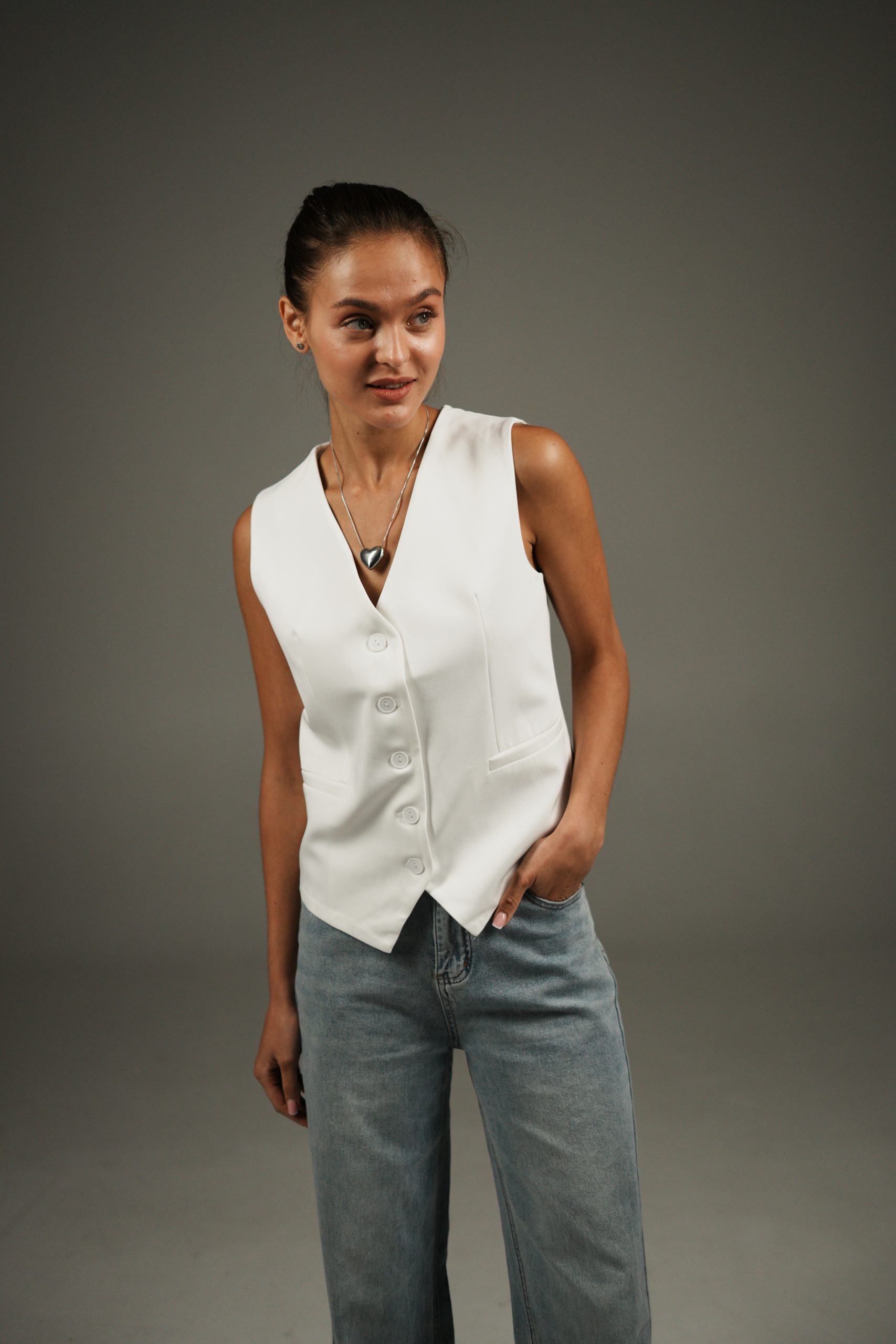 Жилет белый TUO MONDO