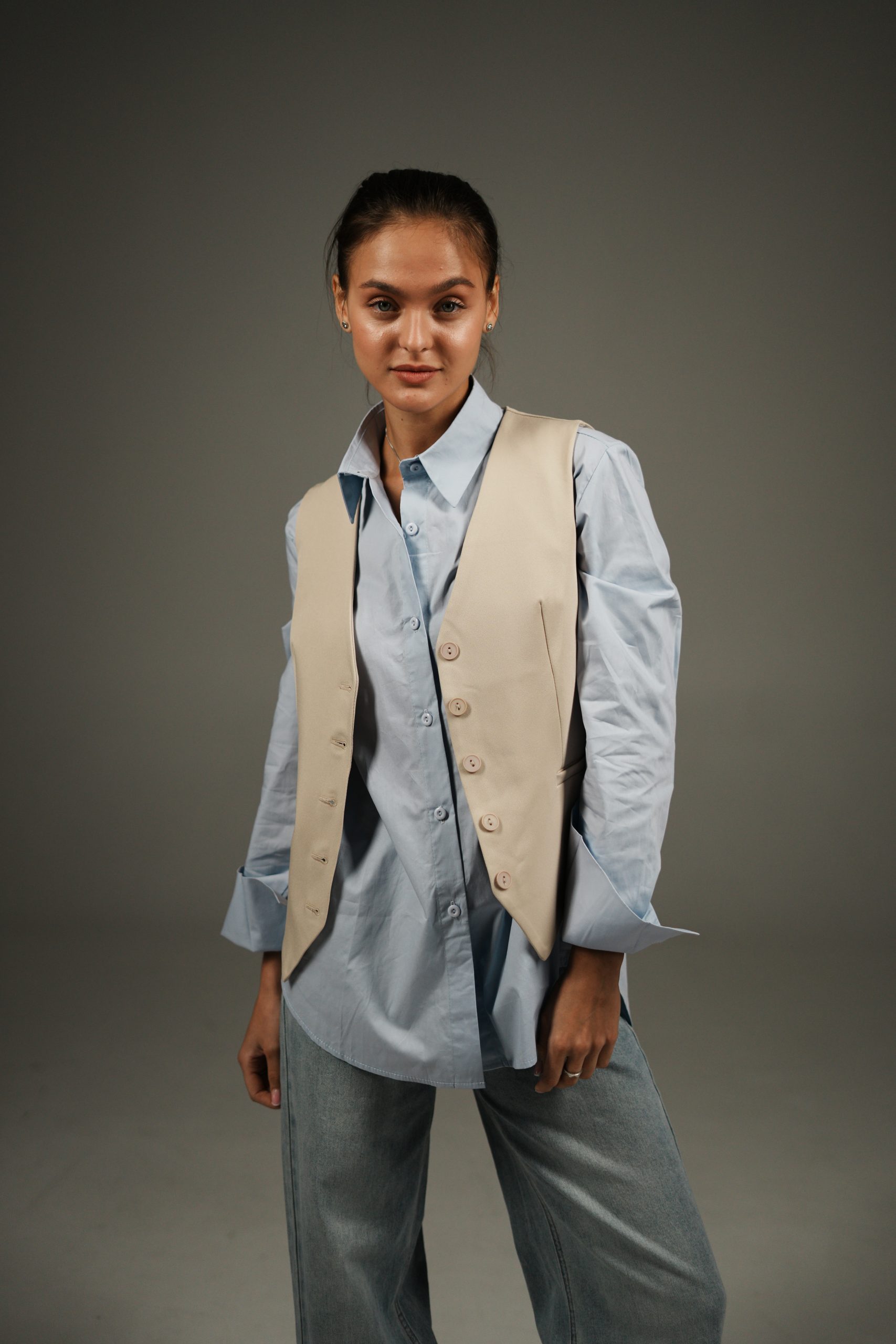 Жилет бежевый TUO MONDO