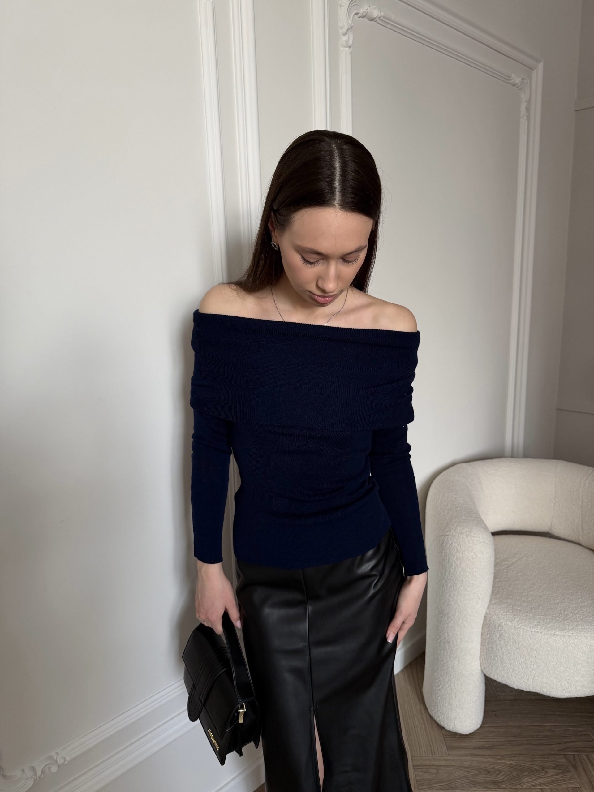 Лонгслив открытые плечи