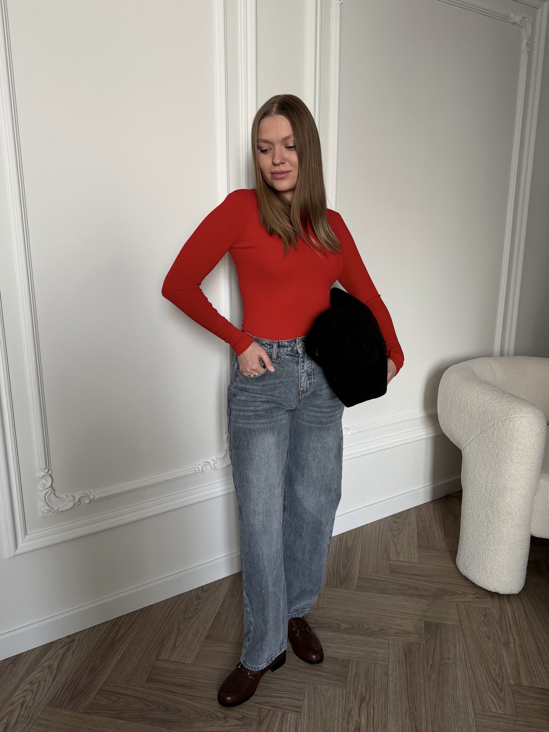 Топ женский приталенный