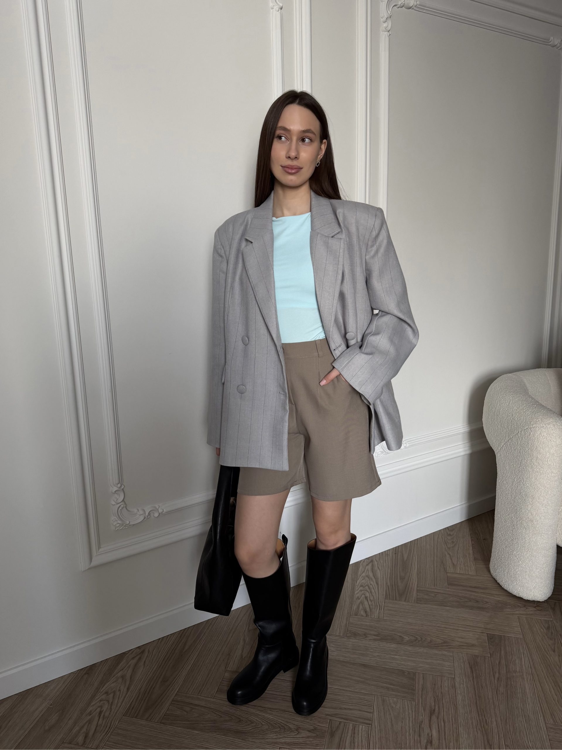 Пиджак в полоску