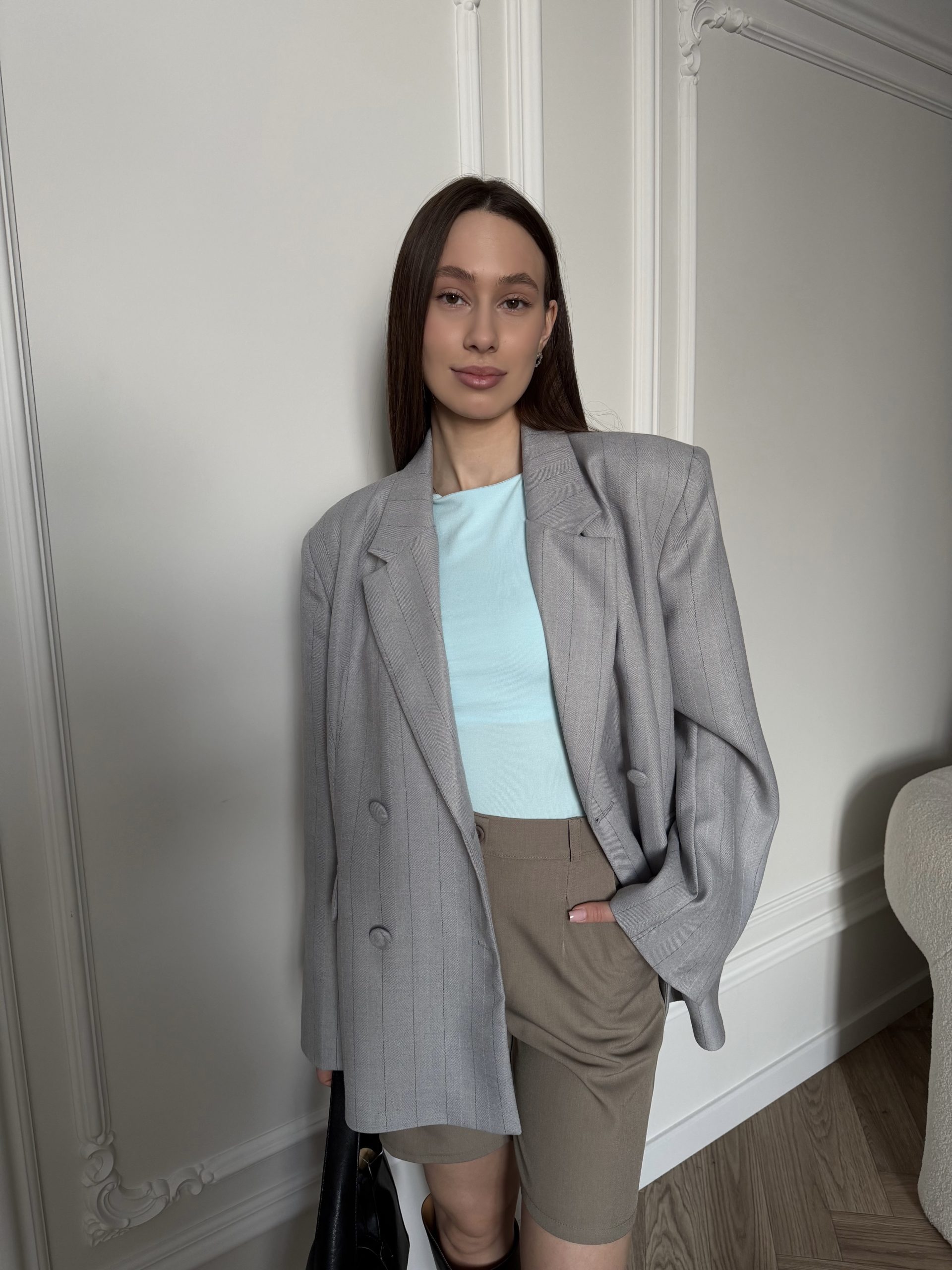 Пиджак в полоску