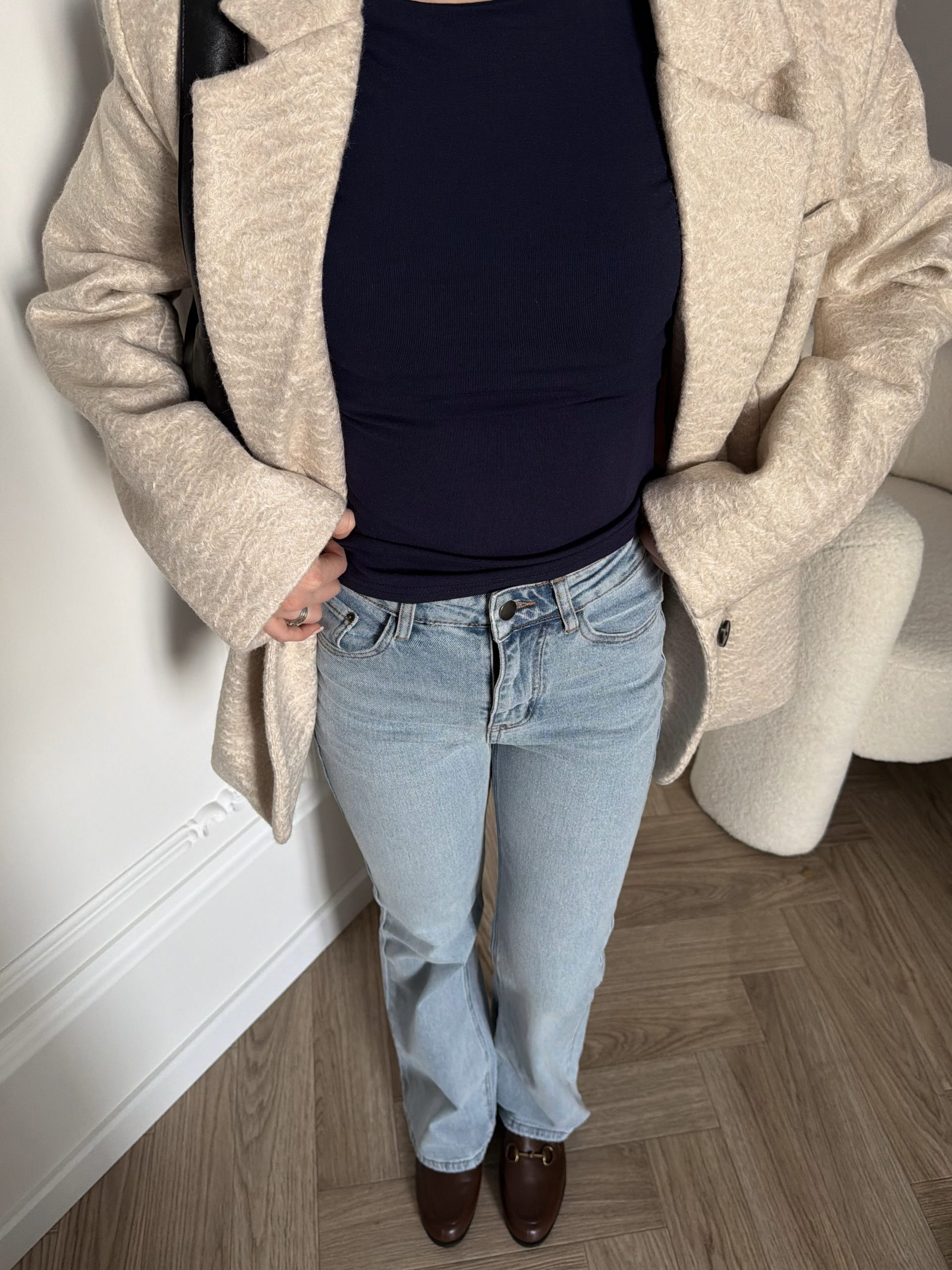 Пиджак-пальто из ткани букле