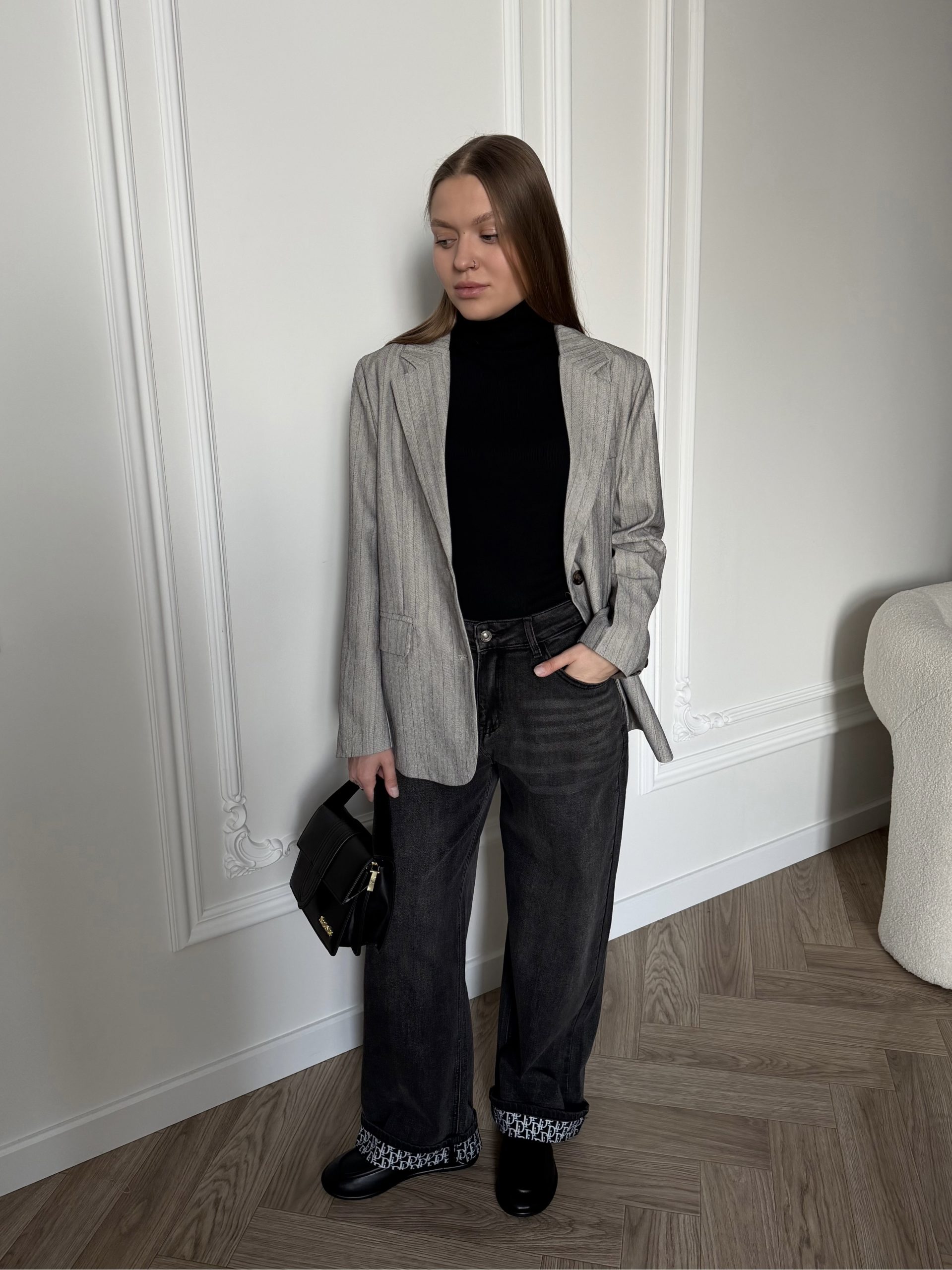 Пиджак в полоску