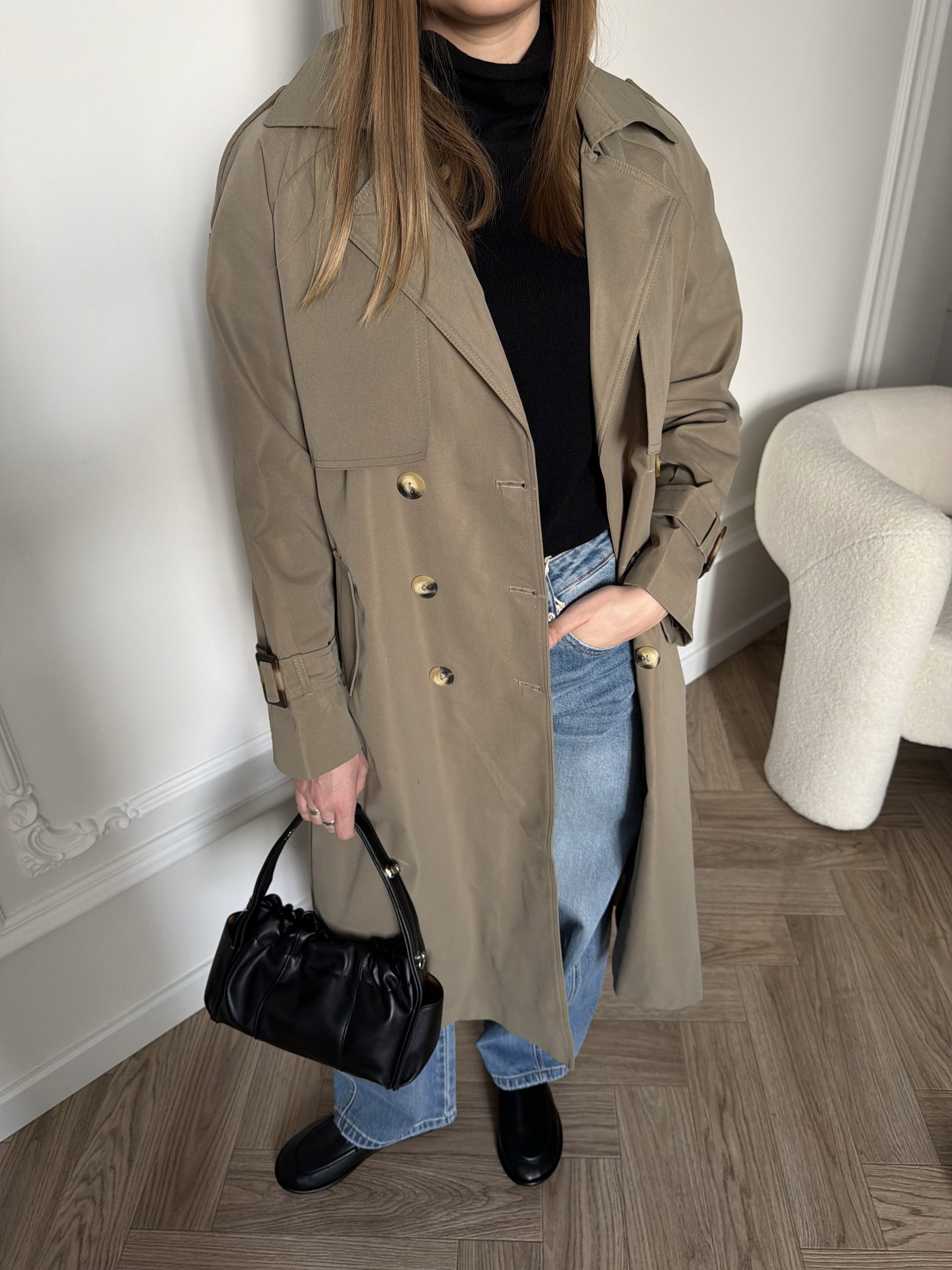 Тренч хаки весна