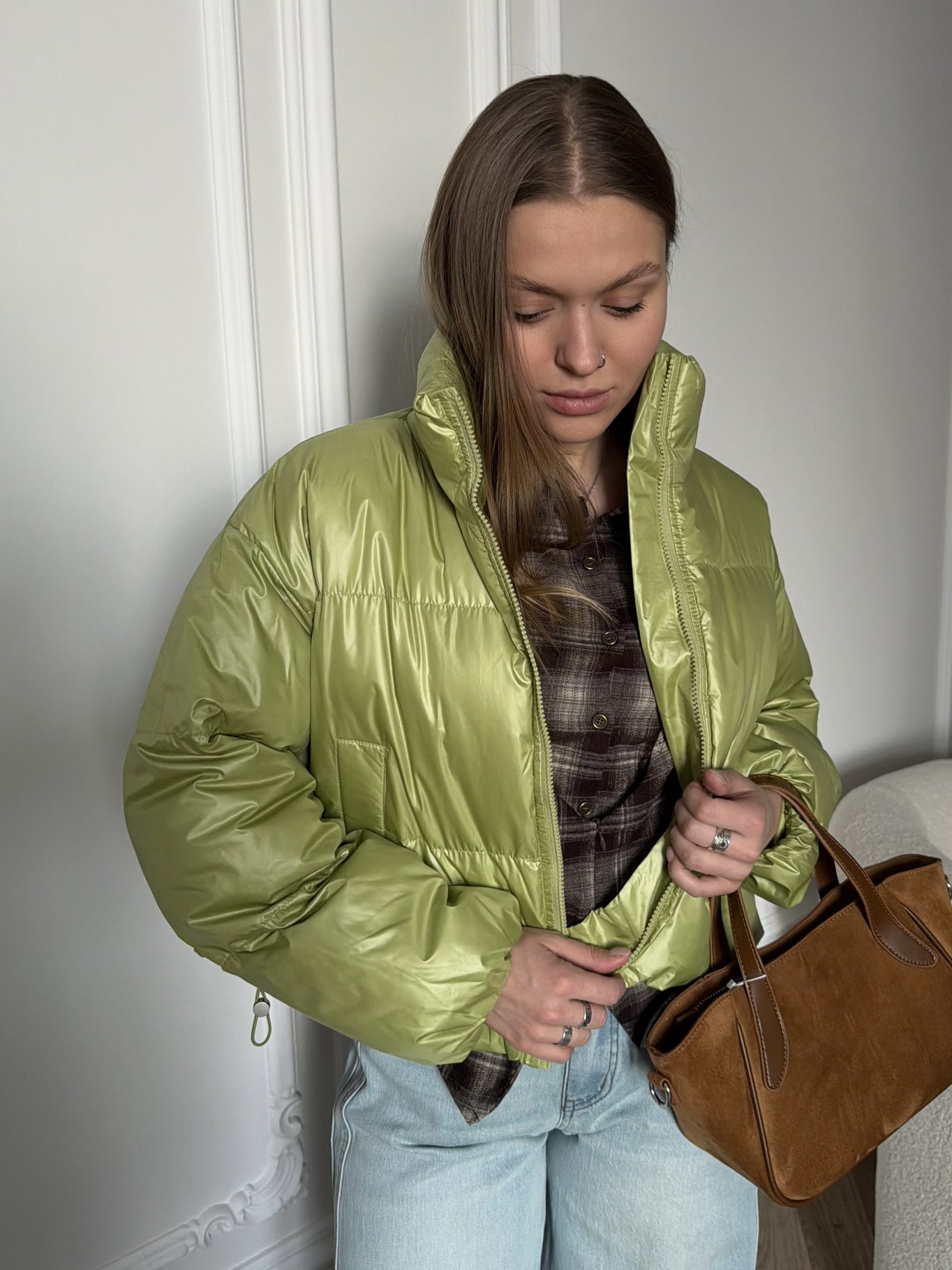 Куртка весна оливковая