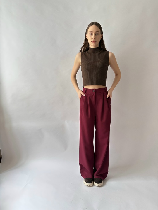 Брюки TUO MONDO бордовые