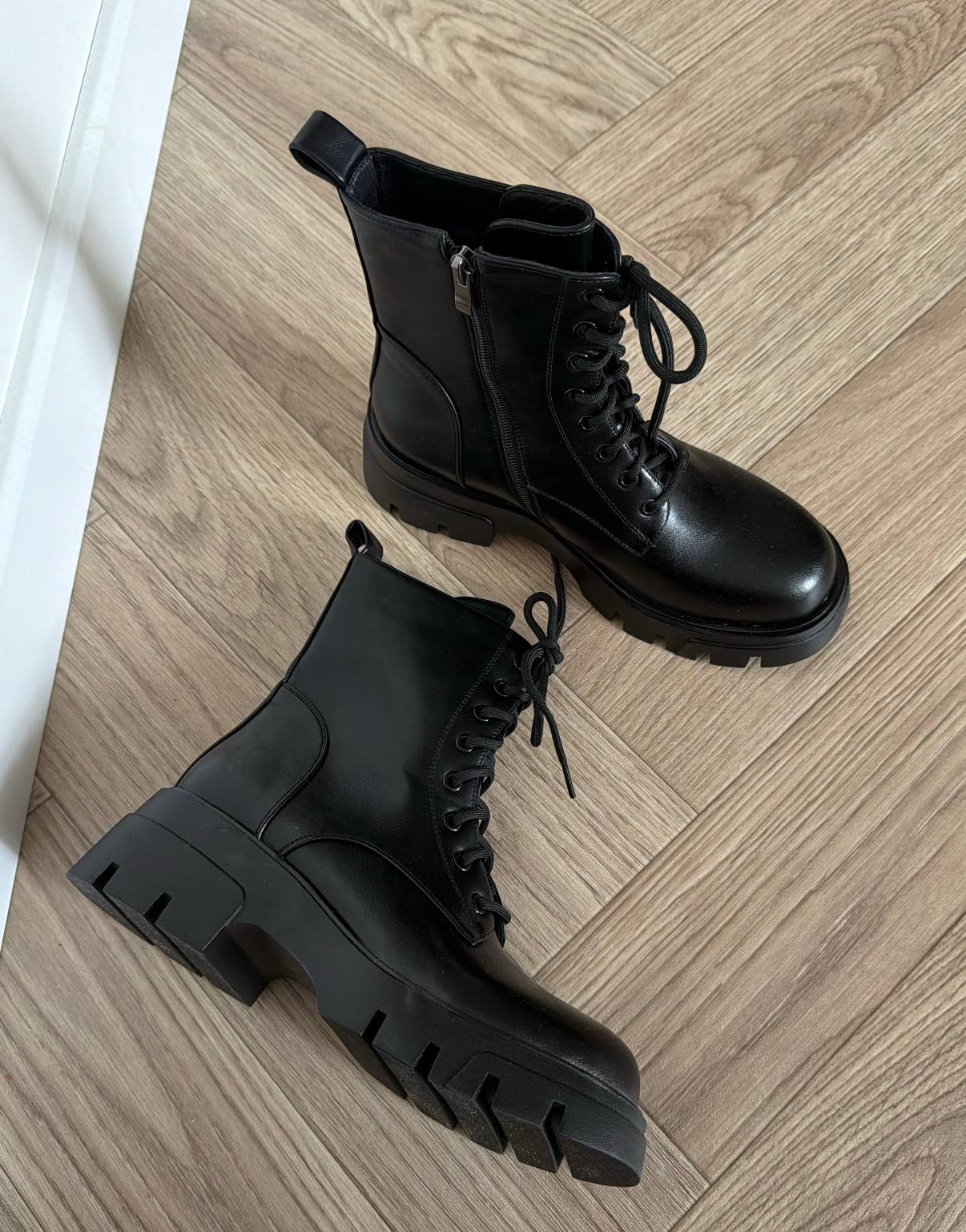 Ботинки черные весна