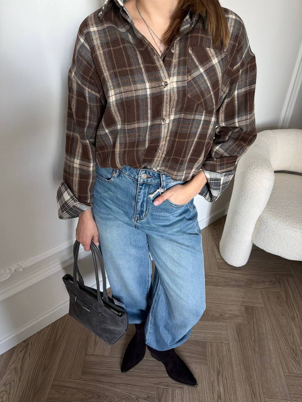 Рубашка в клетку TUO MONDO