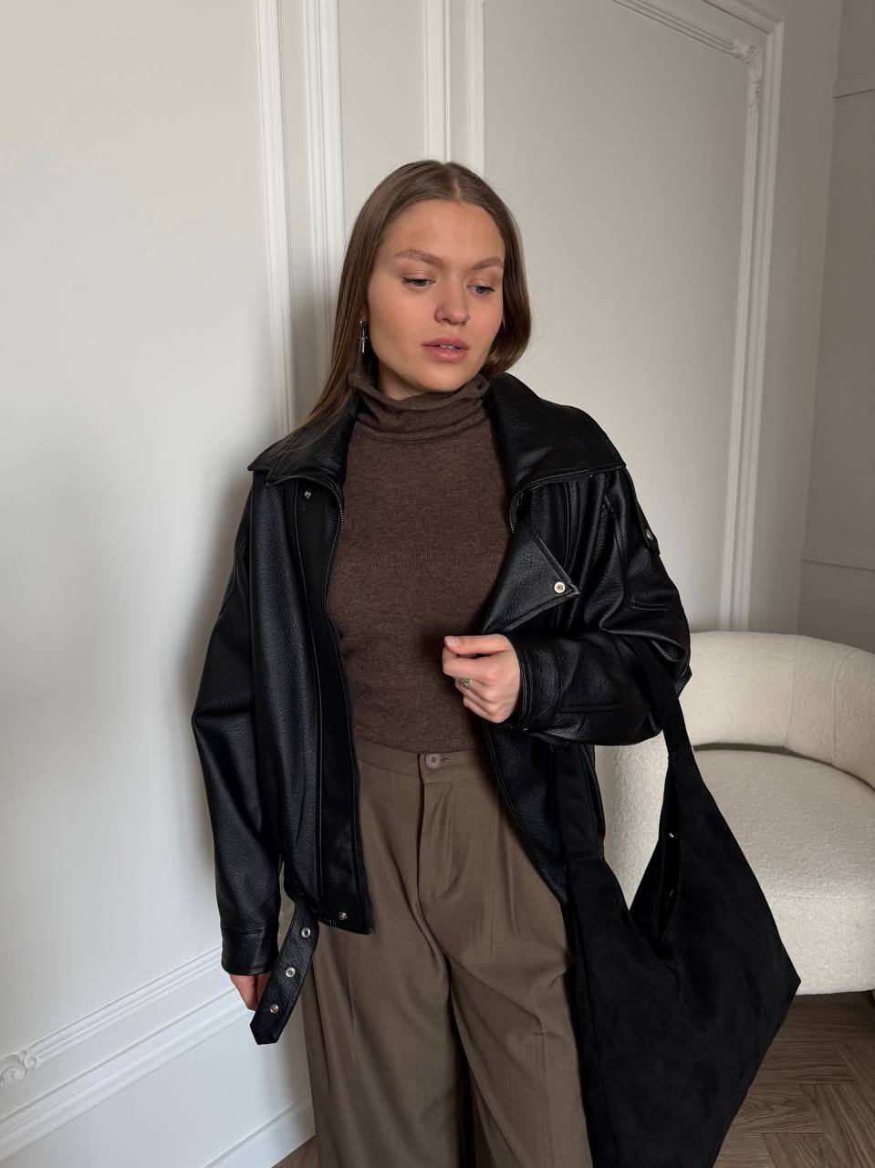 Брюки палаццо широкие