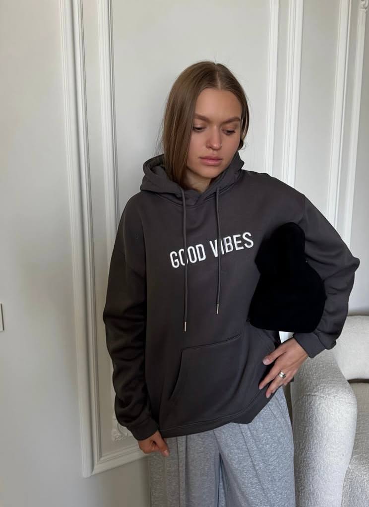 Худи с капюшоном на флисе