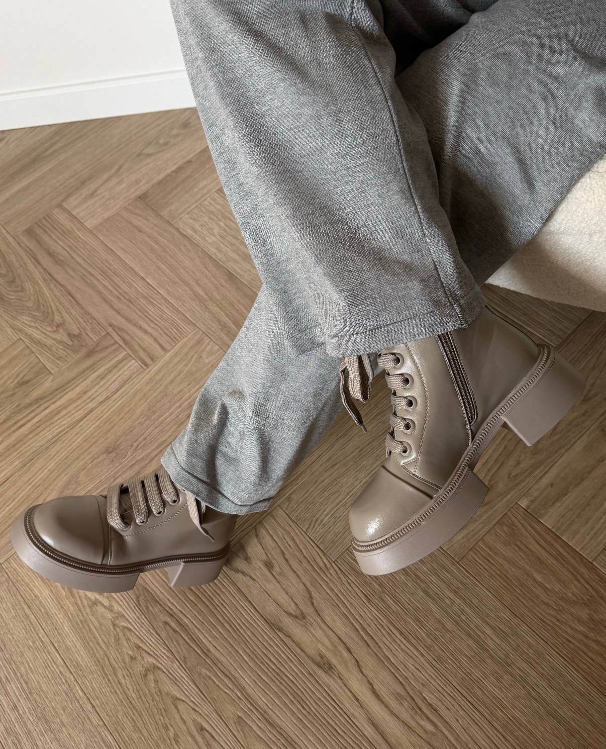 Ботинки весна бежевые