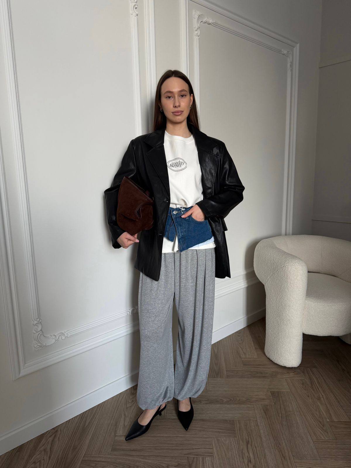 Пиджак кожа