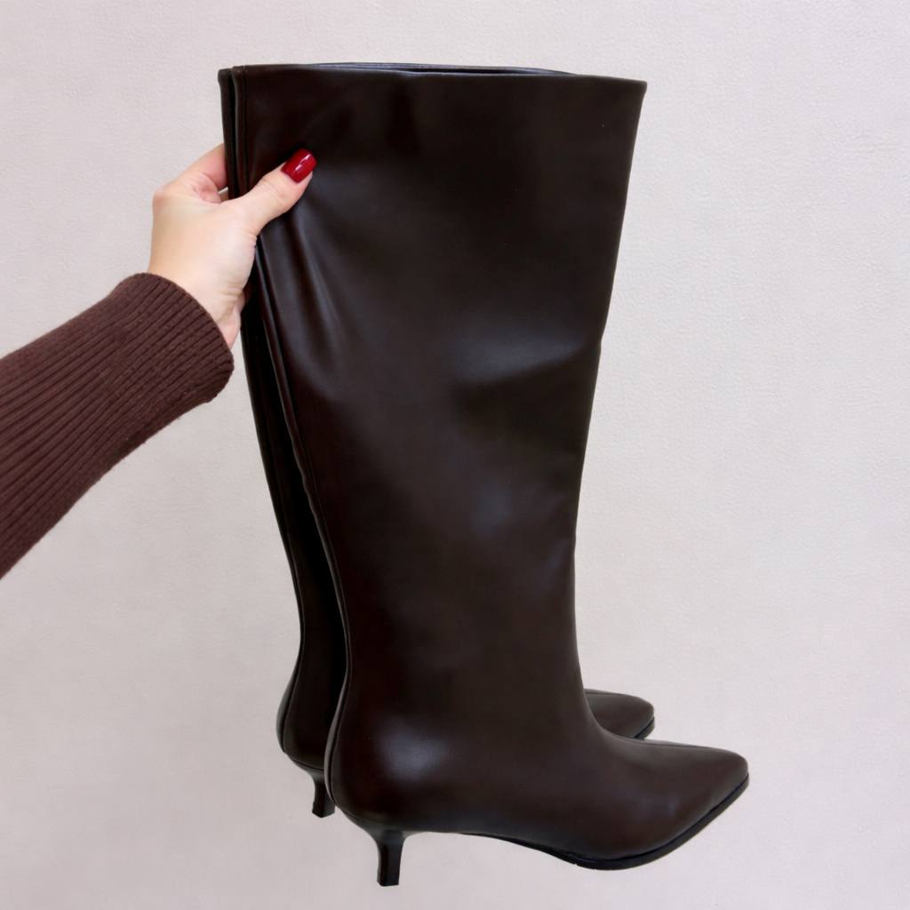 Сапоги весна коричневые