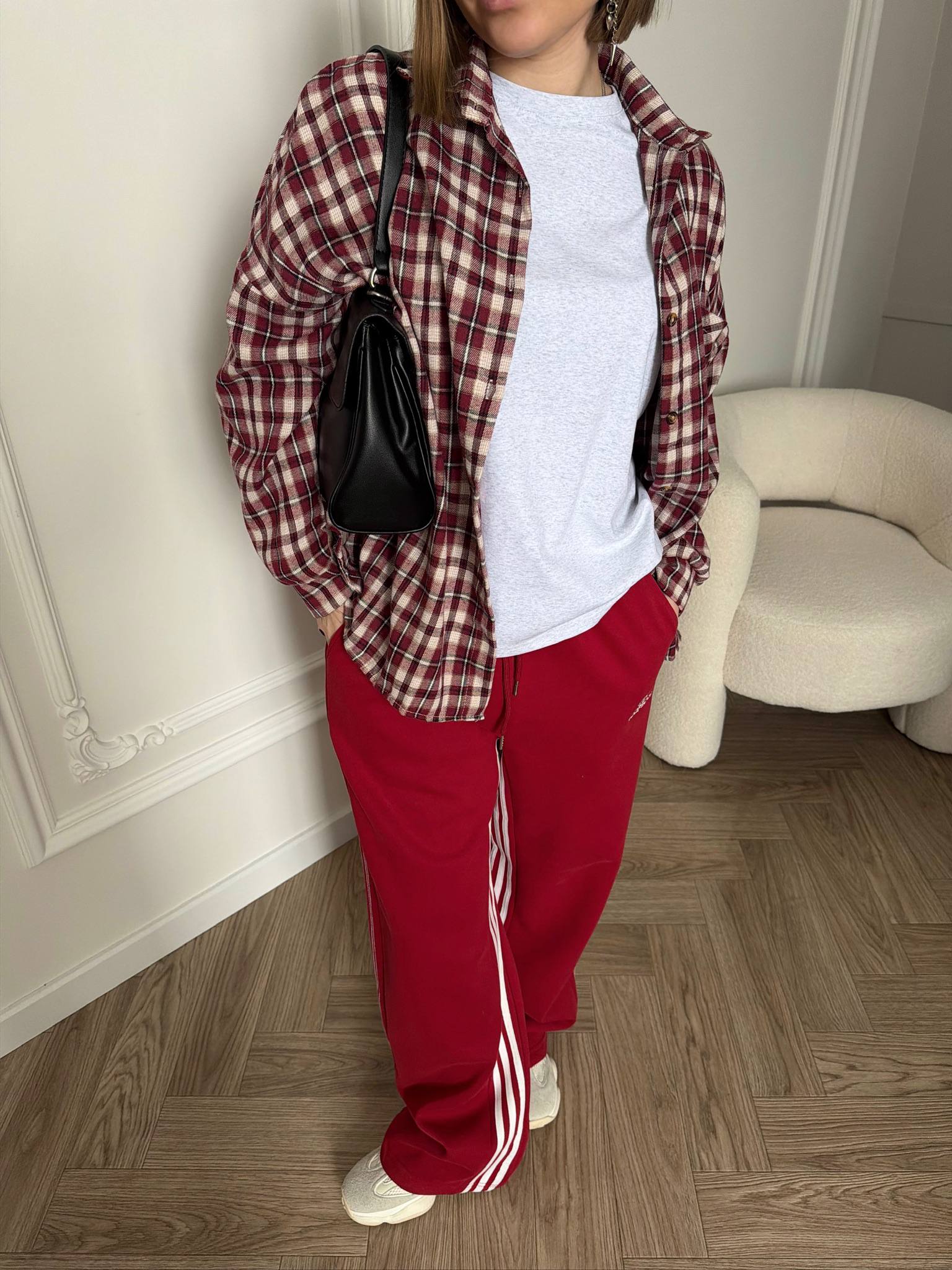 Брюки спортивные красный