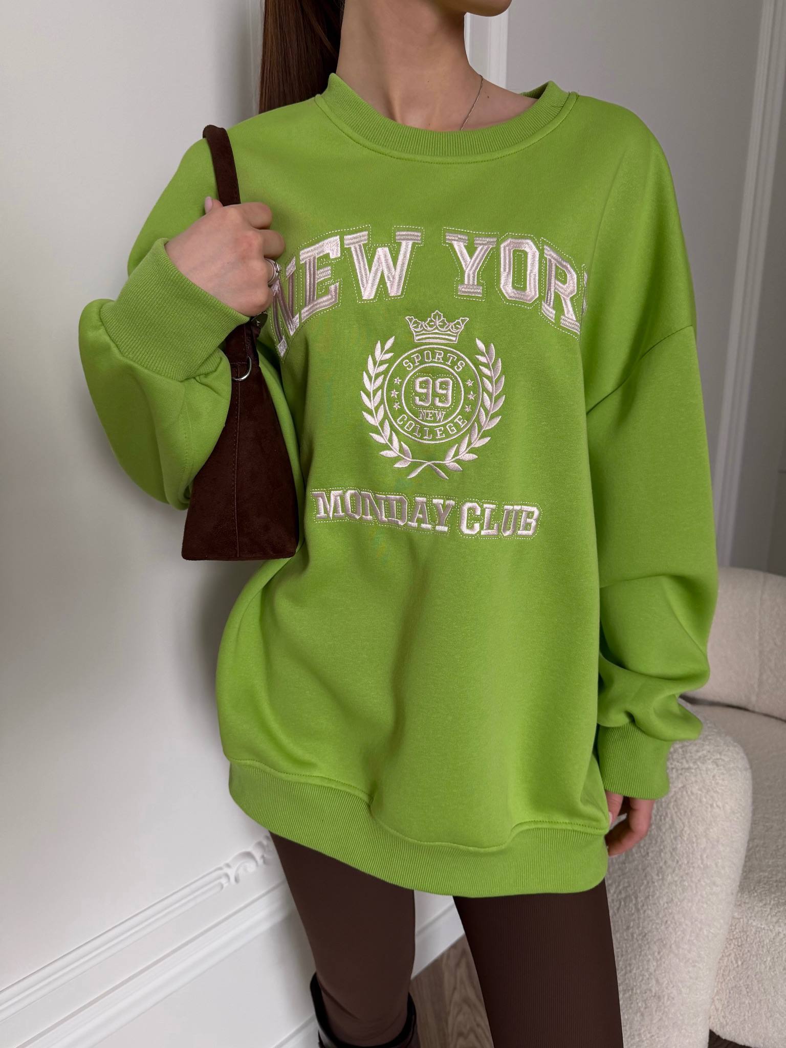 Свитшот салатовый
