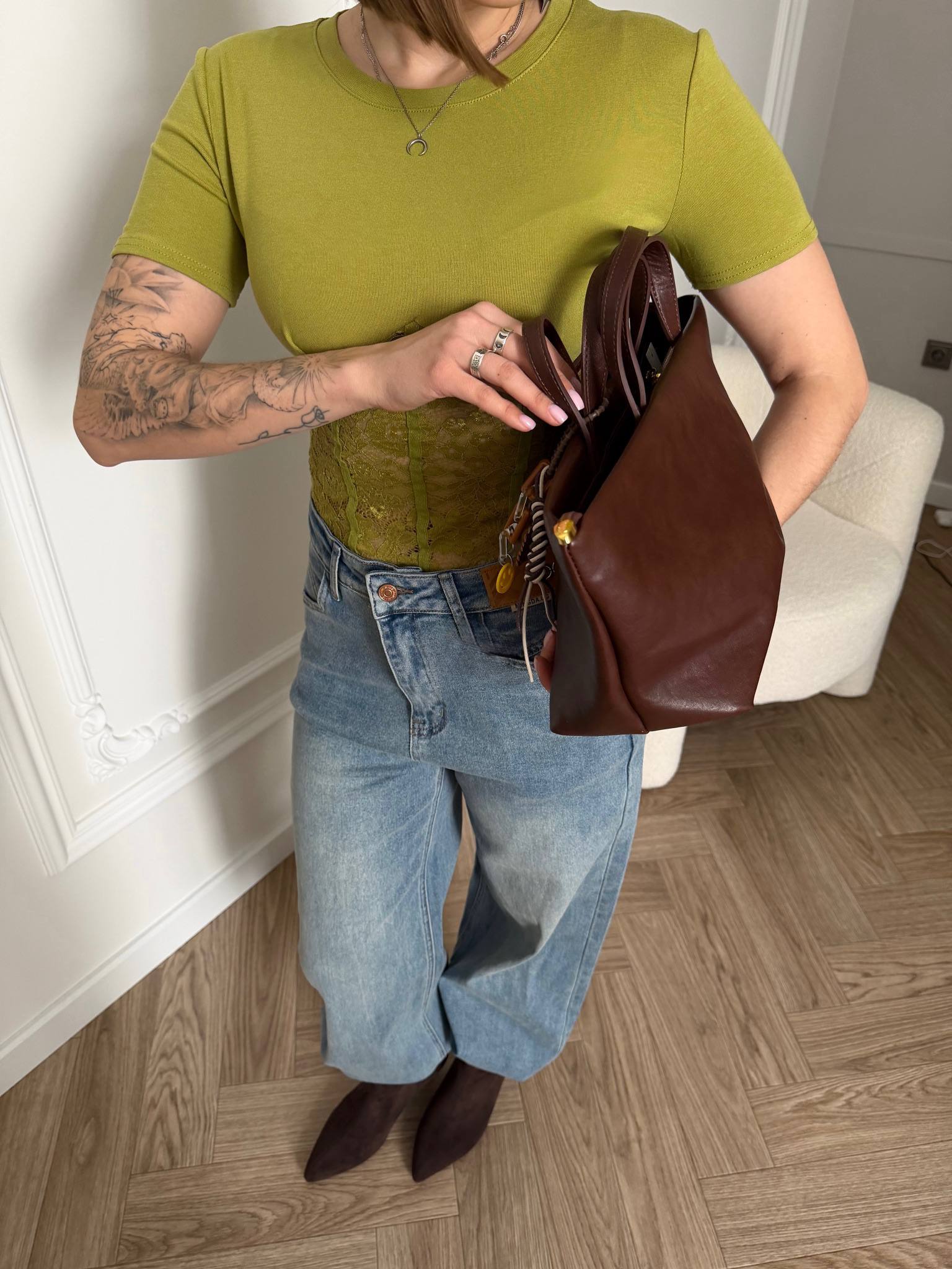 Топ с кружевом