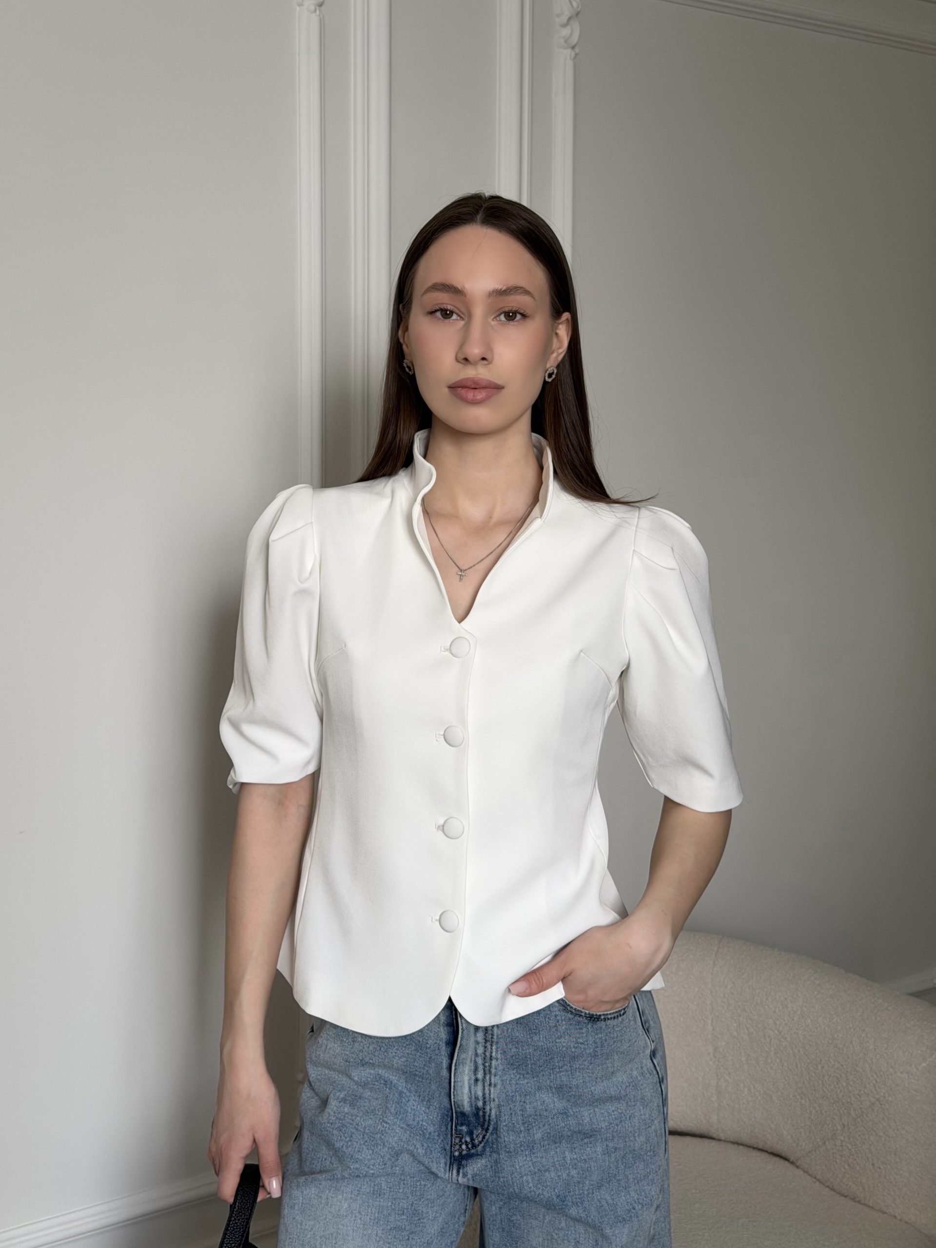 Жакет с коротким рукавом