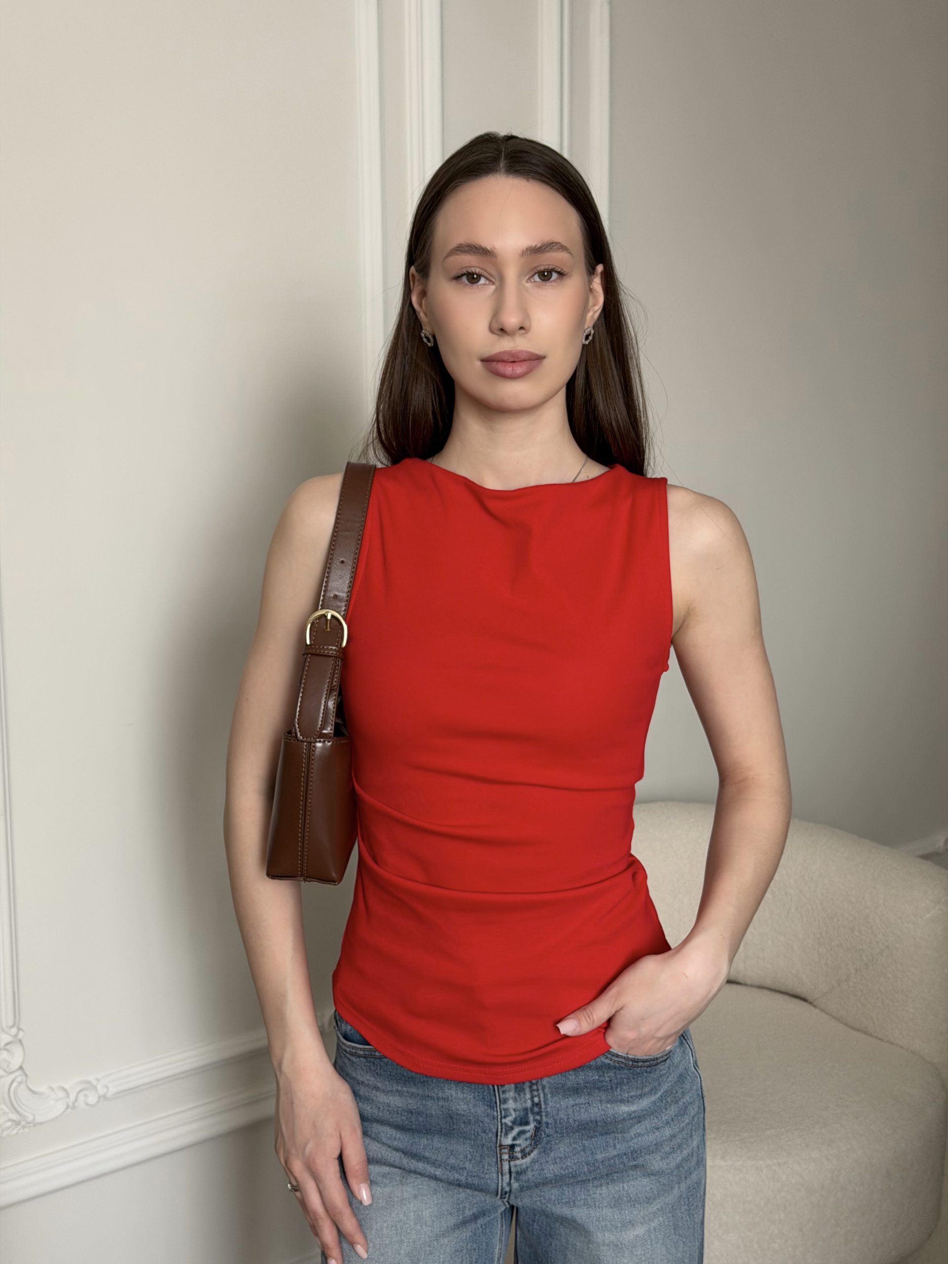 Топ приталенный