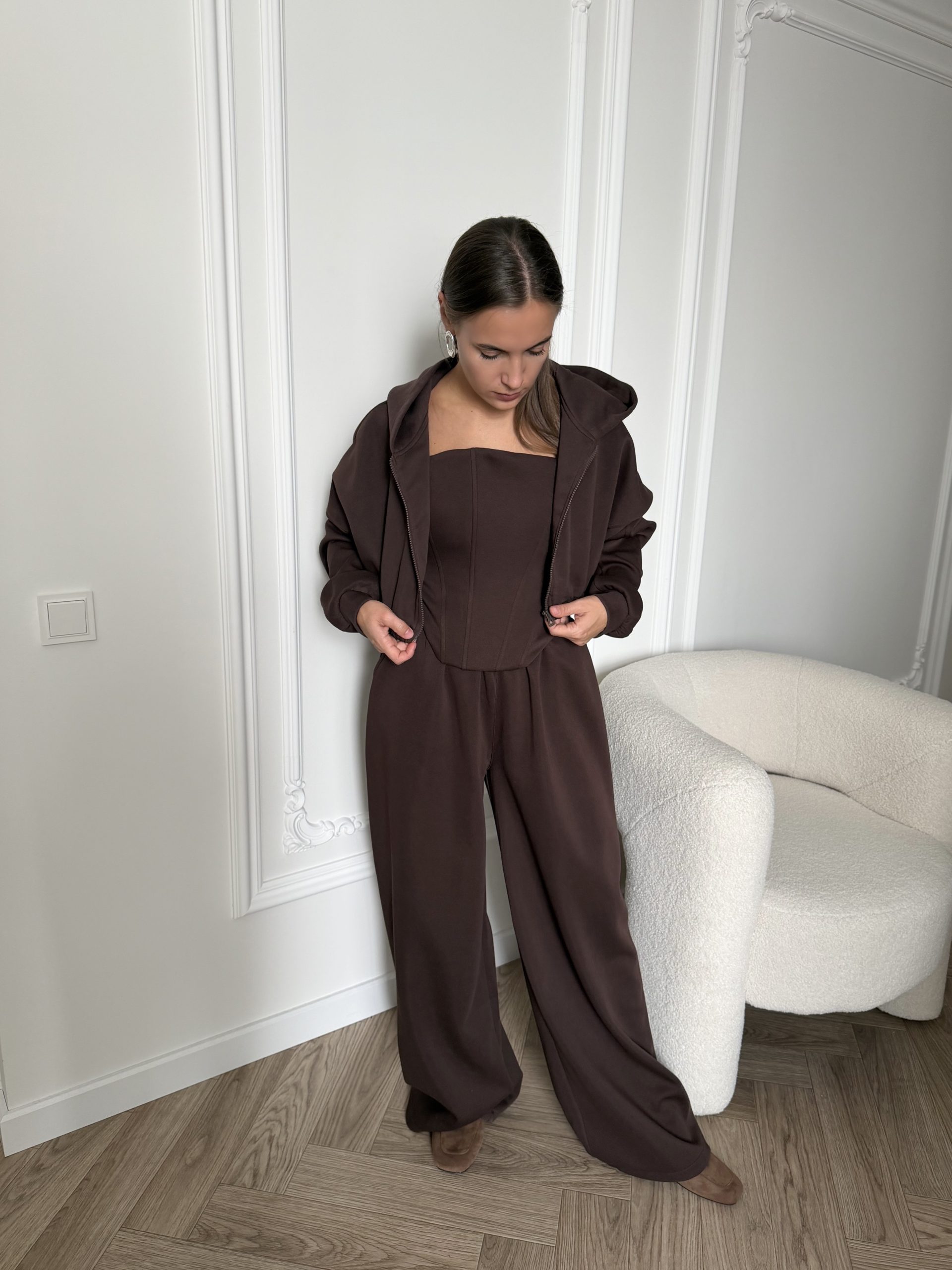 Костюм тройка с корсетом