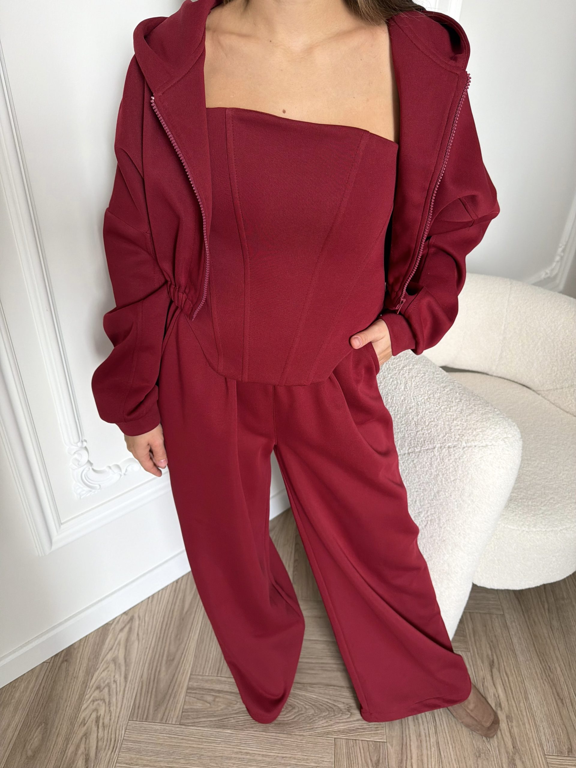 Костюм тройка с корсетом