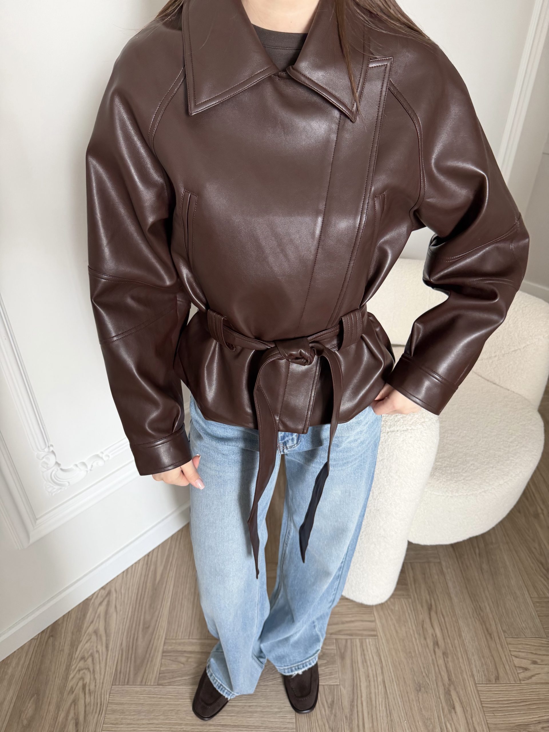 Куртка кожаная