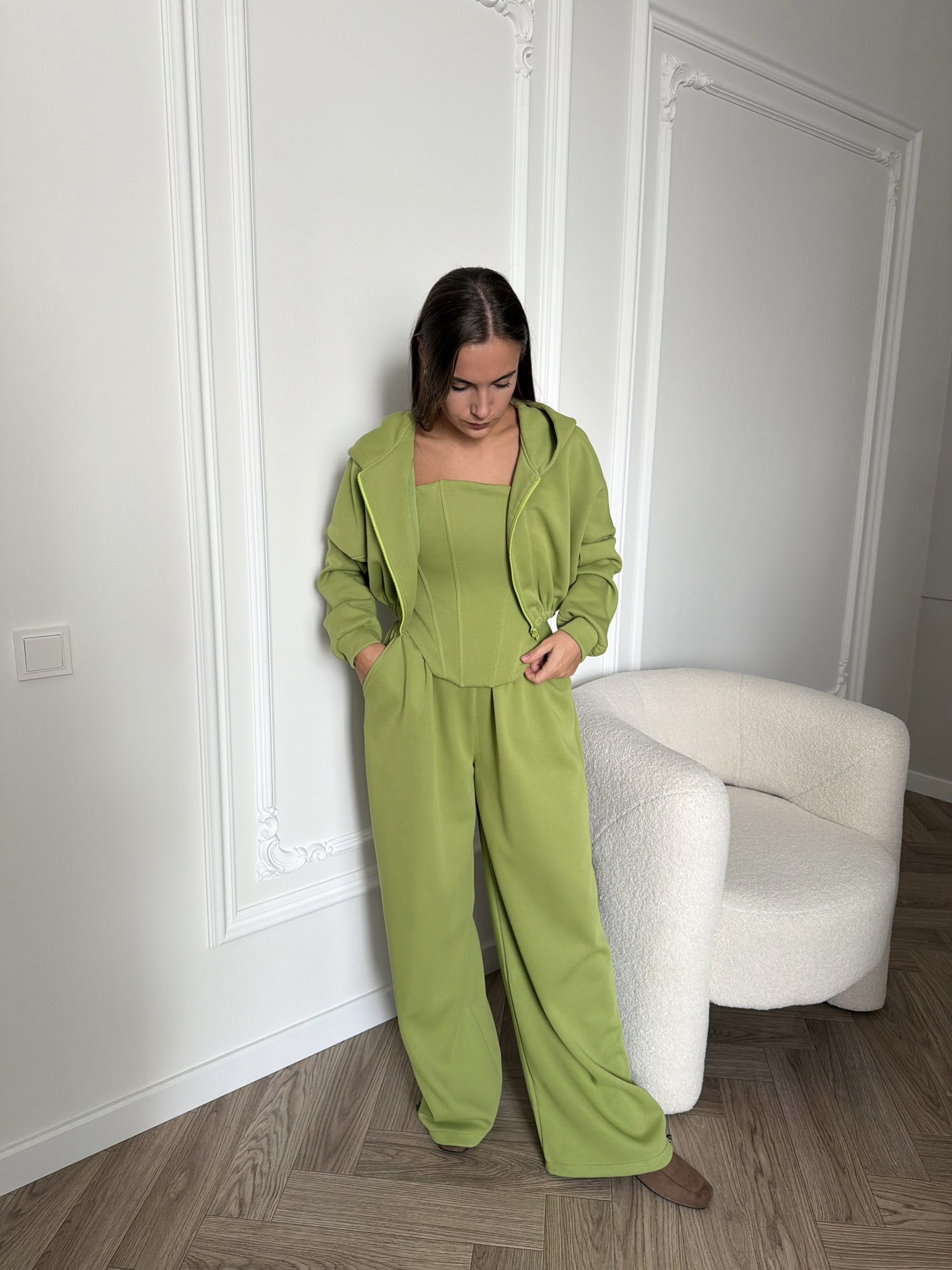 Костюм тройка с корсетом