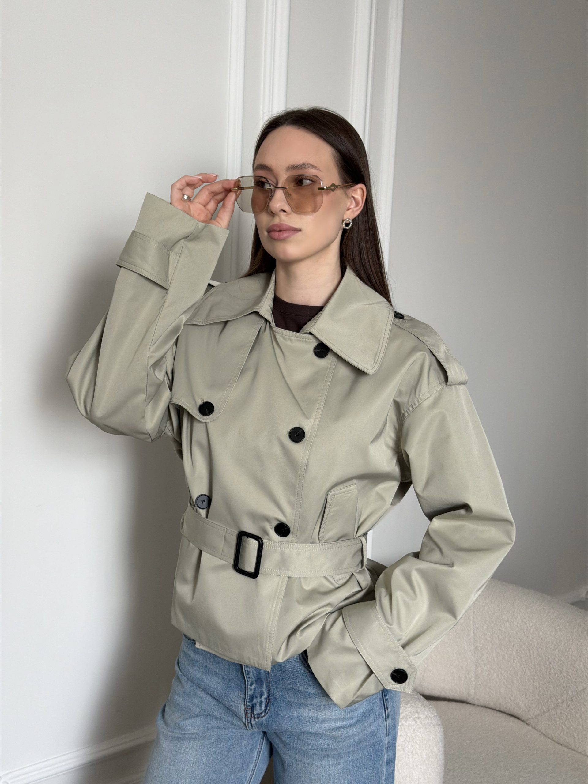 Тренч укороченный