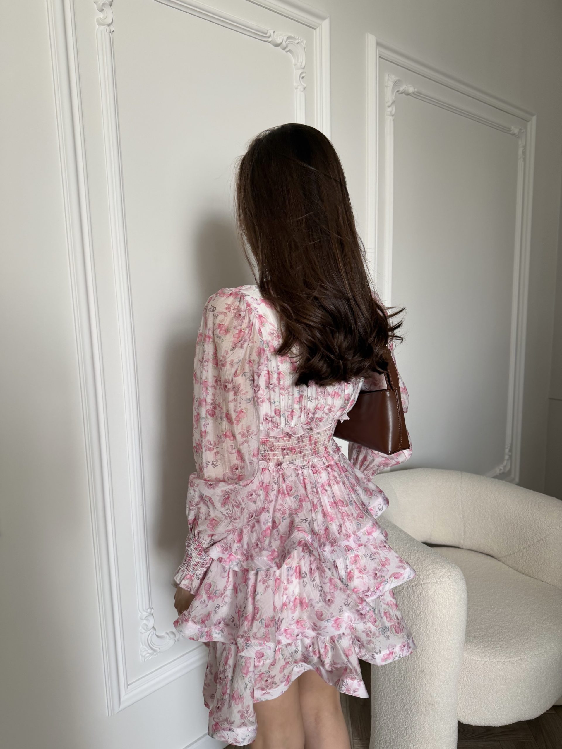 Платье в цветочный принт