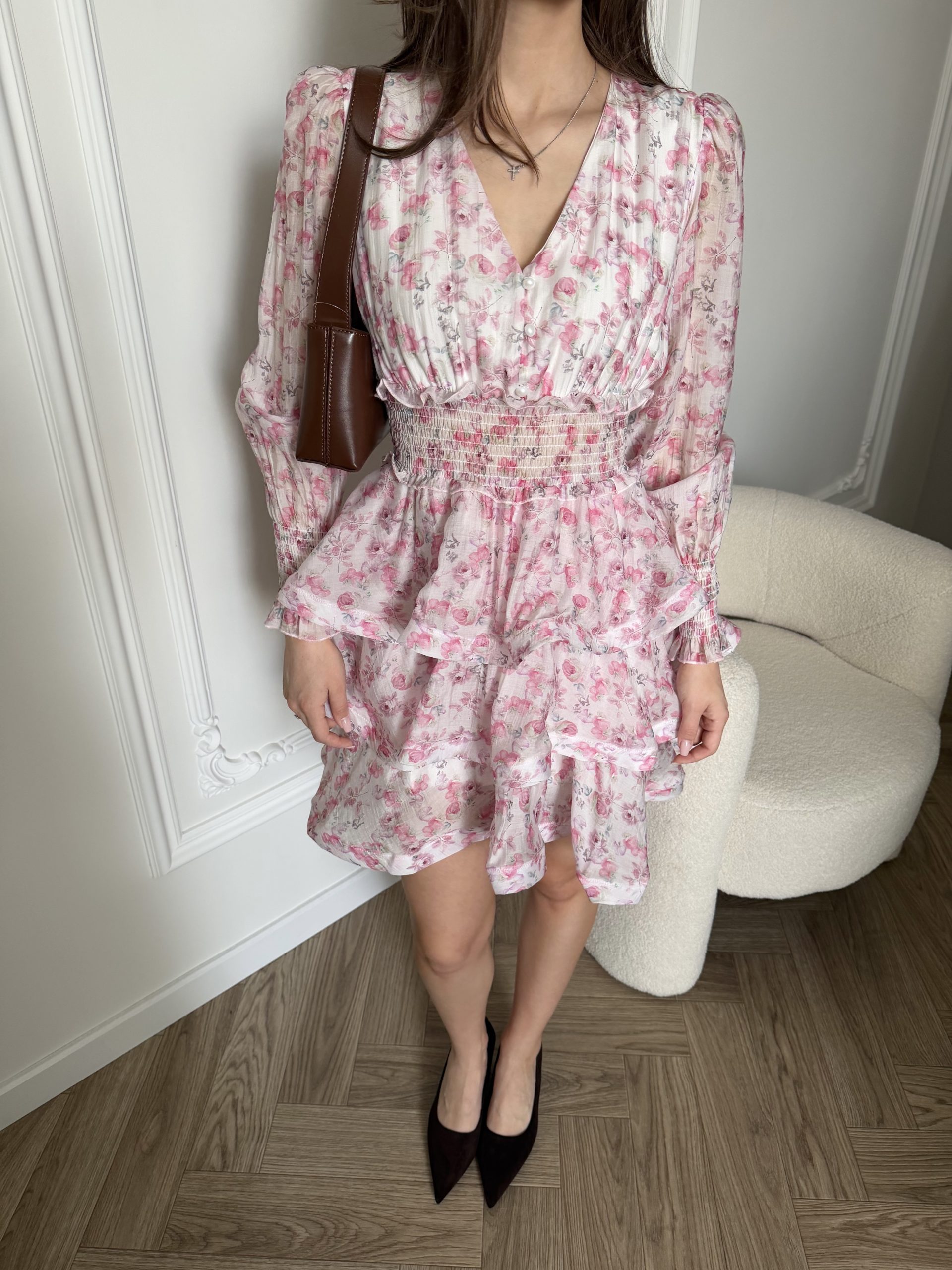 Платье в цветочный принт