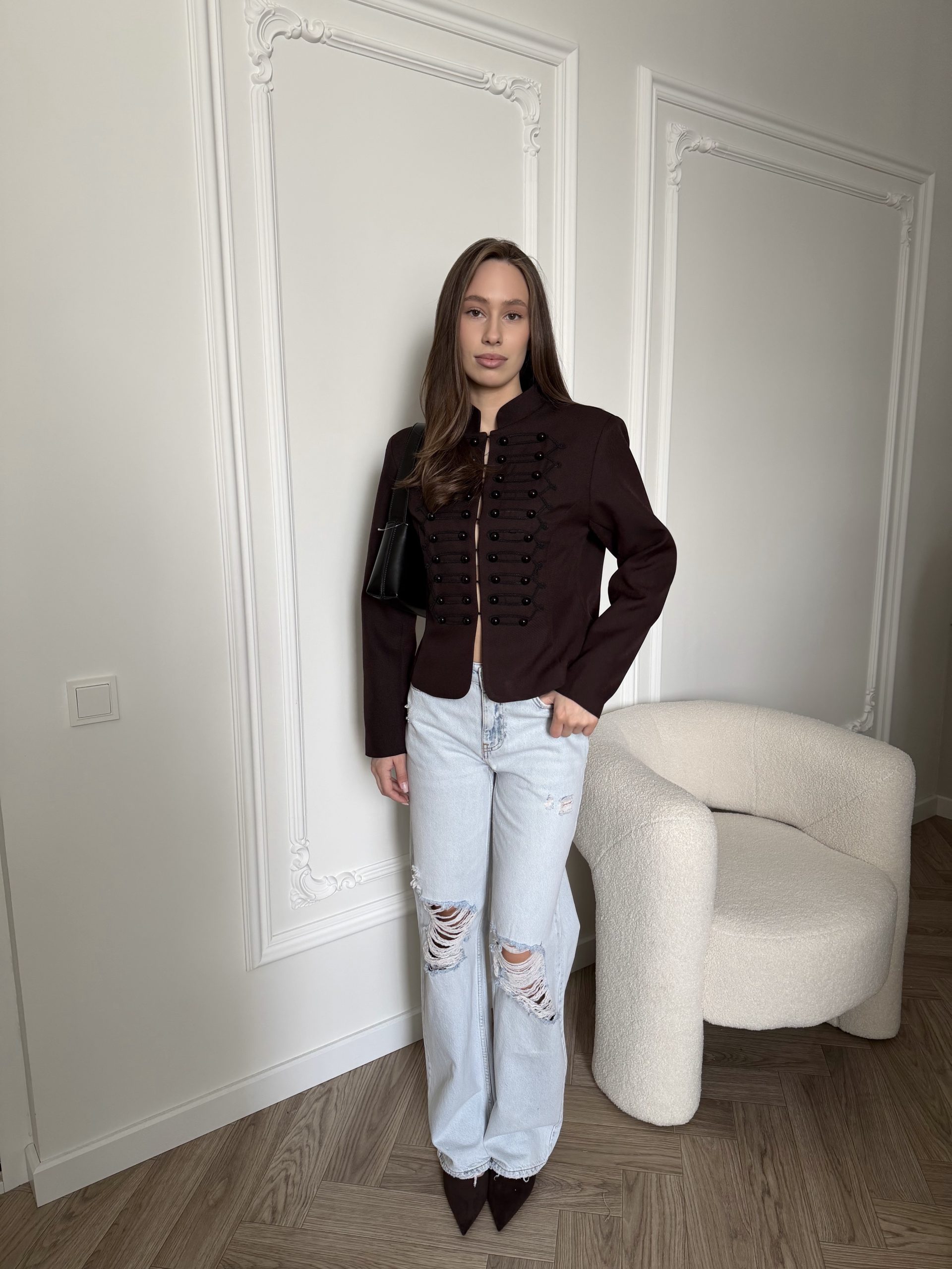 Джинсы рваные