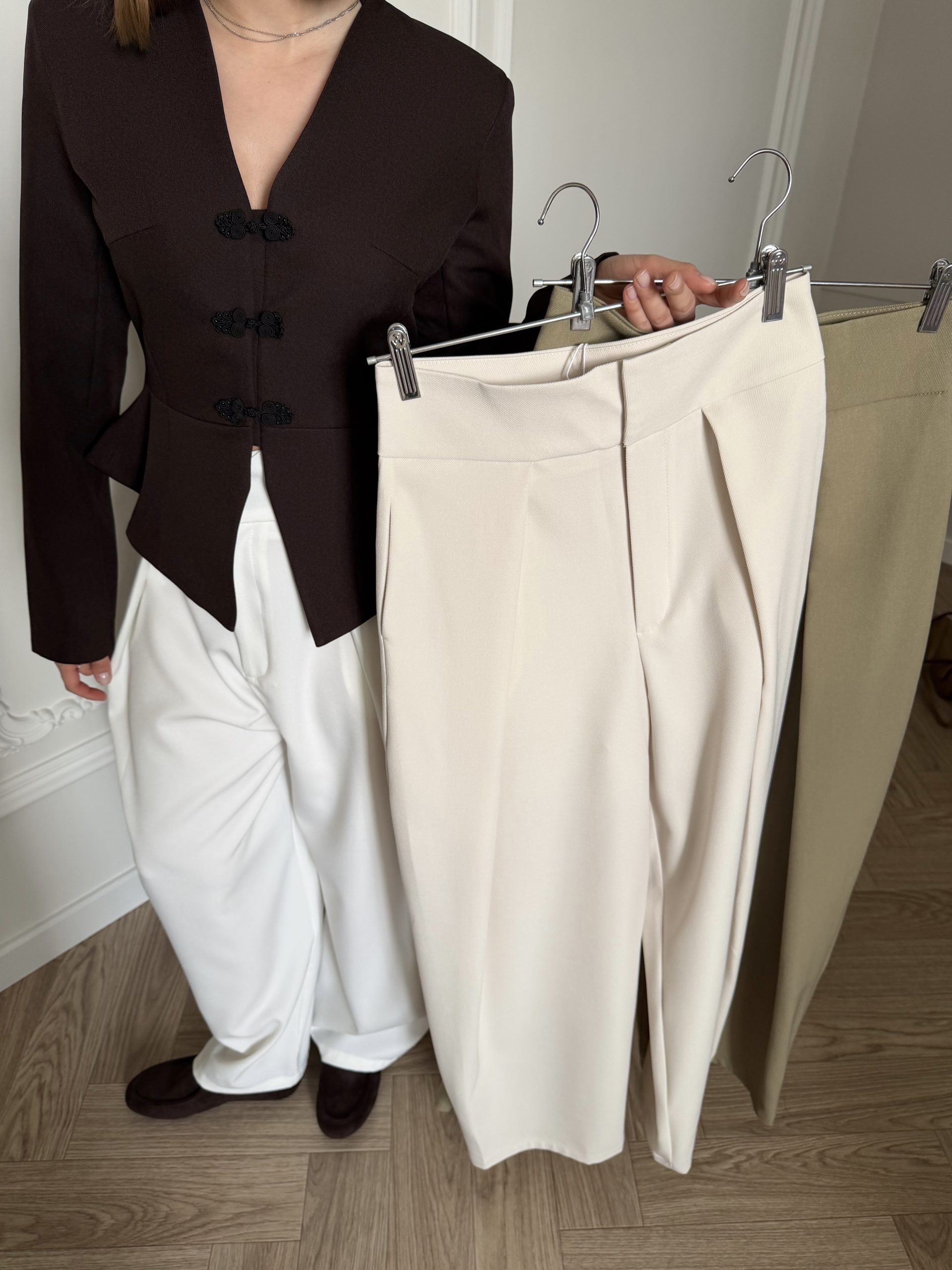 Брюки широкие