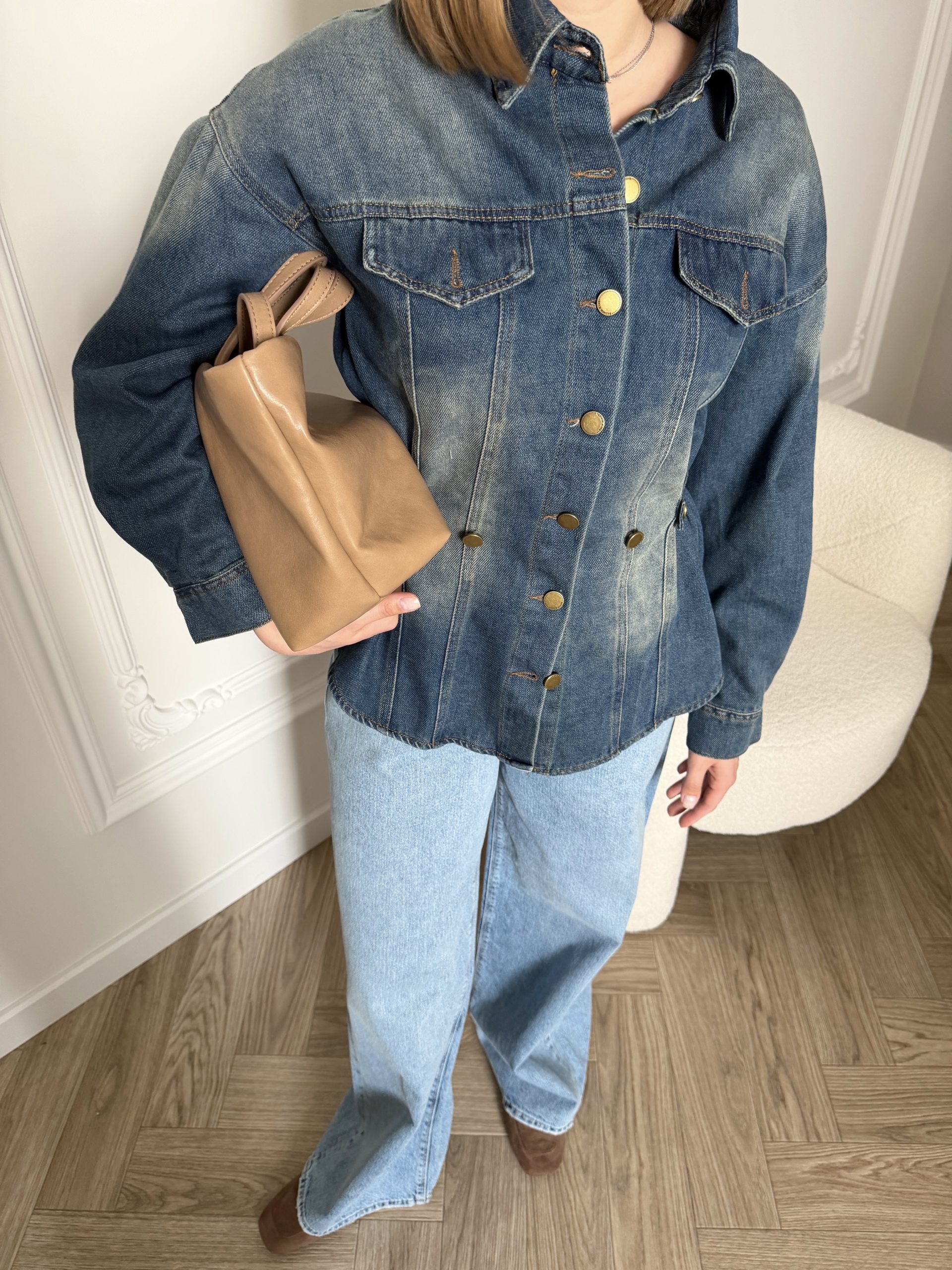 Рубашка джинсовая приталенная