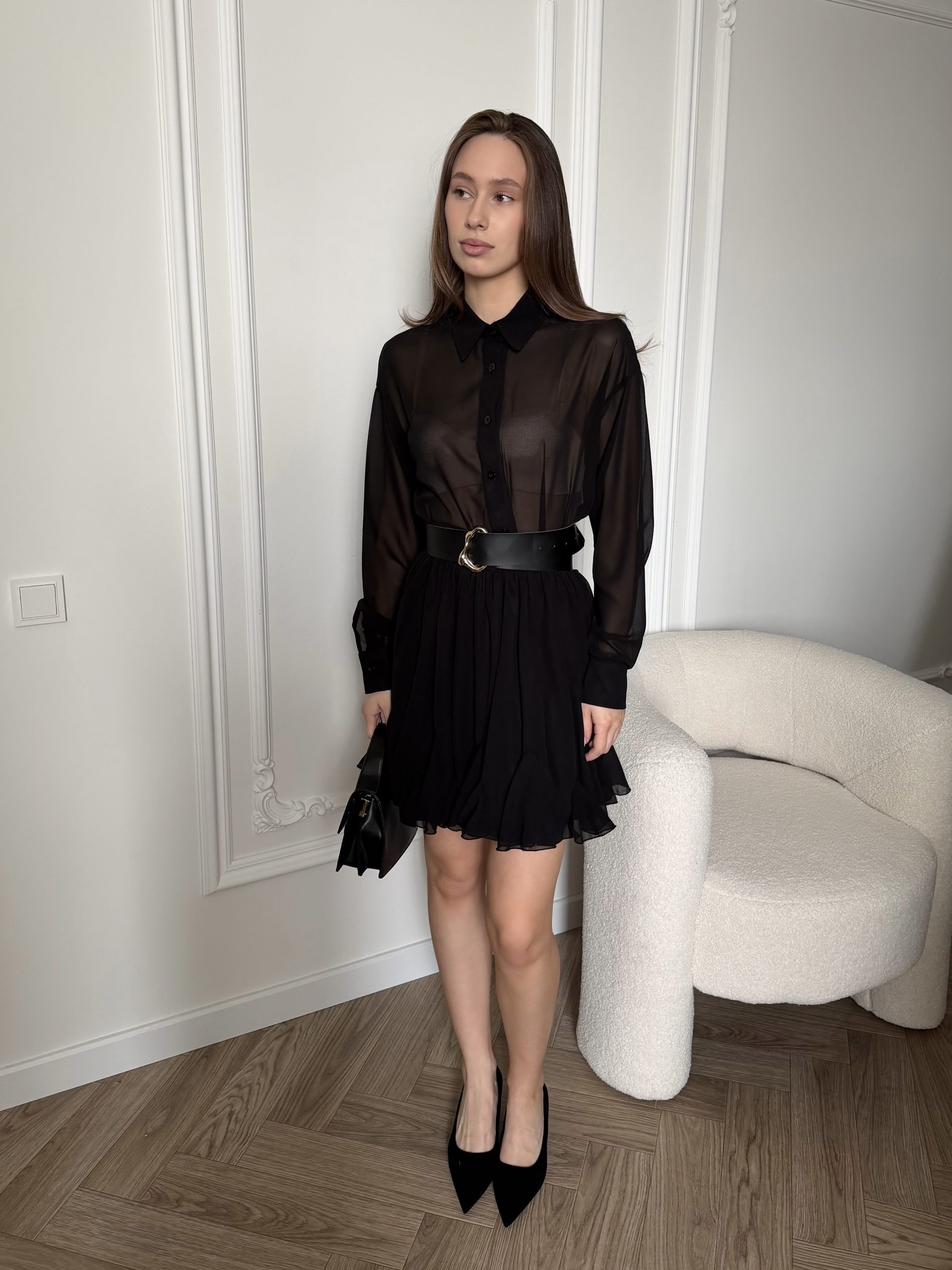 Платье шифоновое