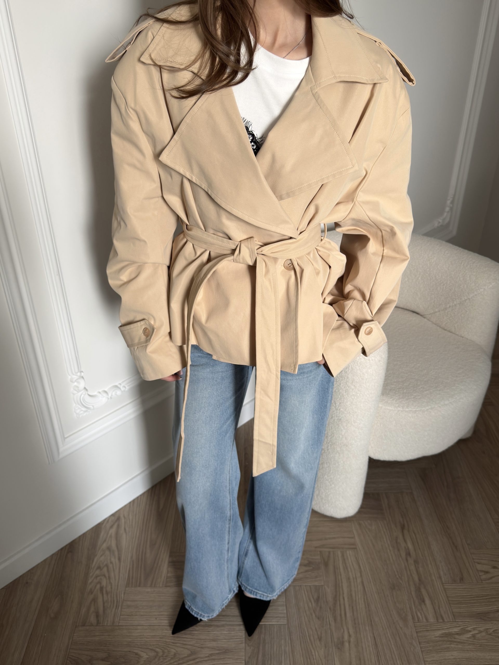 Тренч с поясом