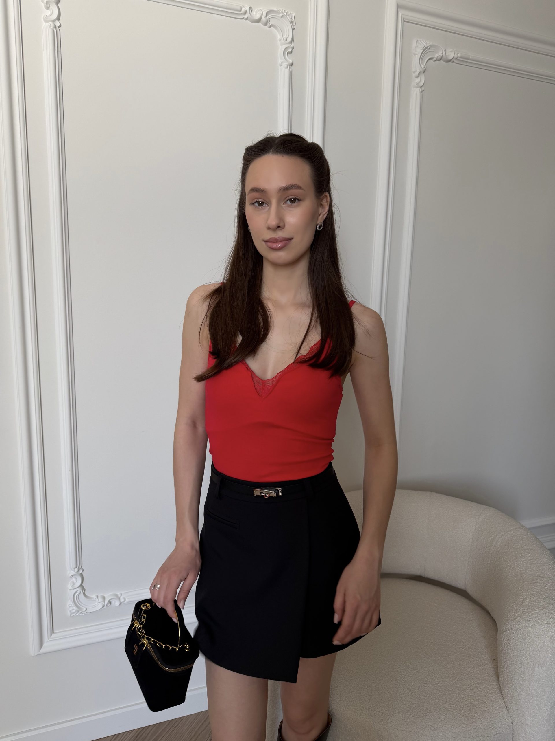 Топ с кружевом