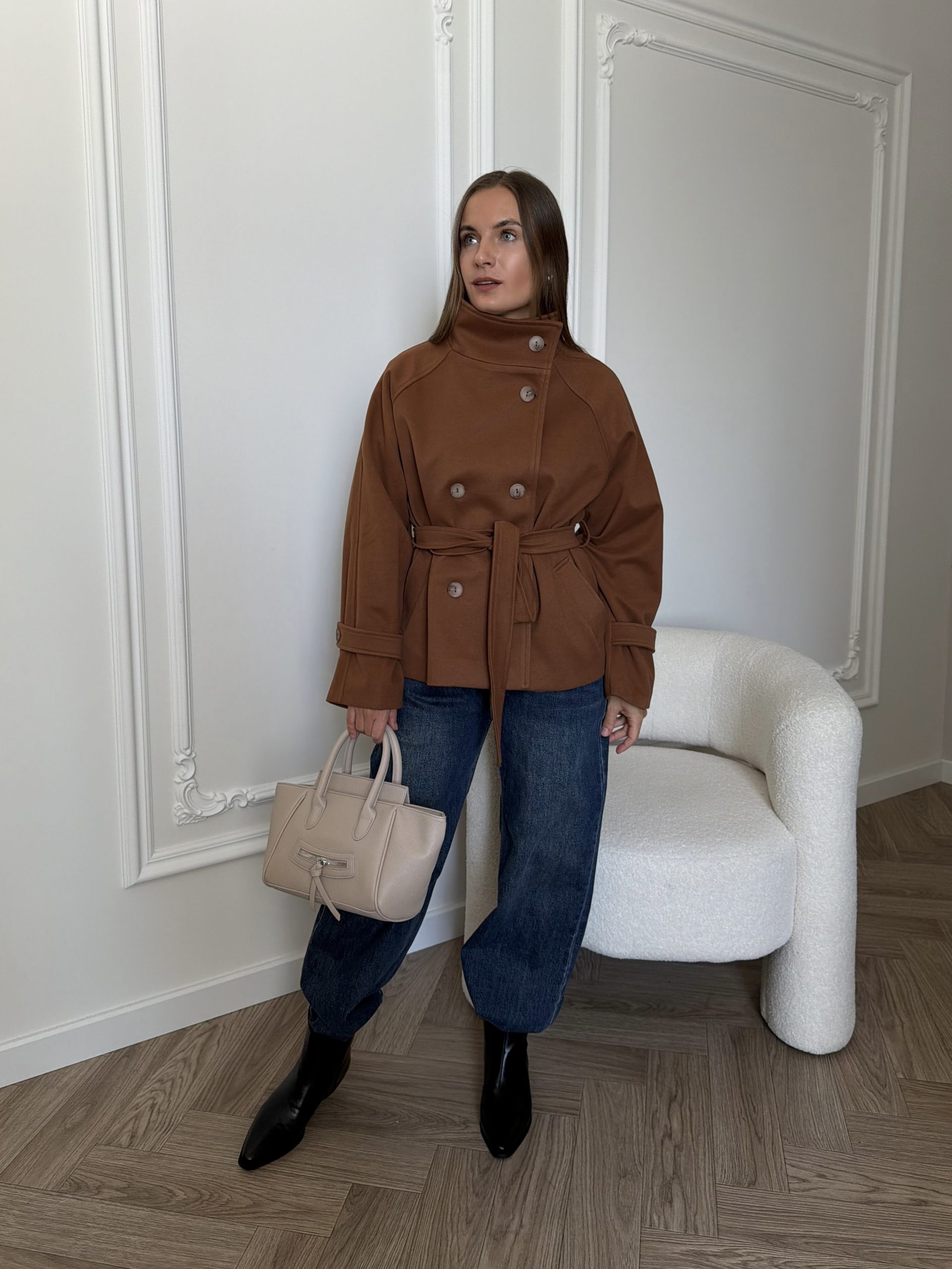 Пальто укороченное