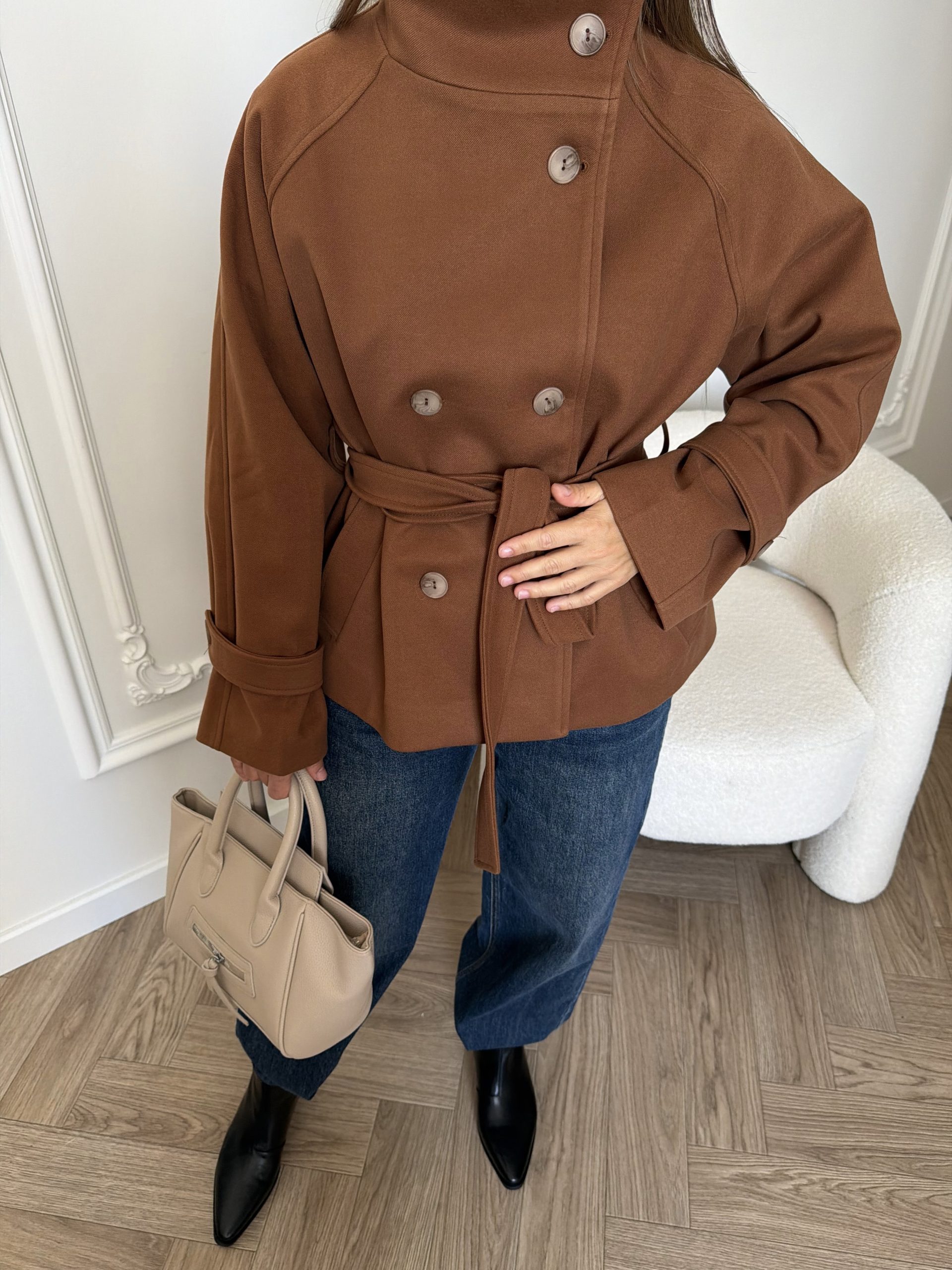 Пальто укороченное