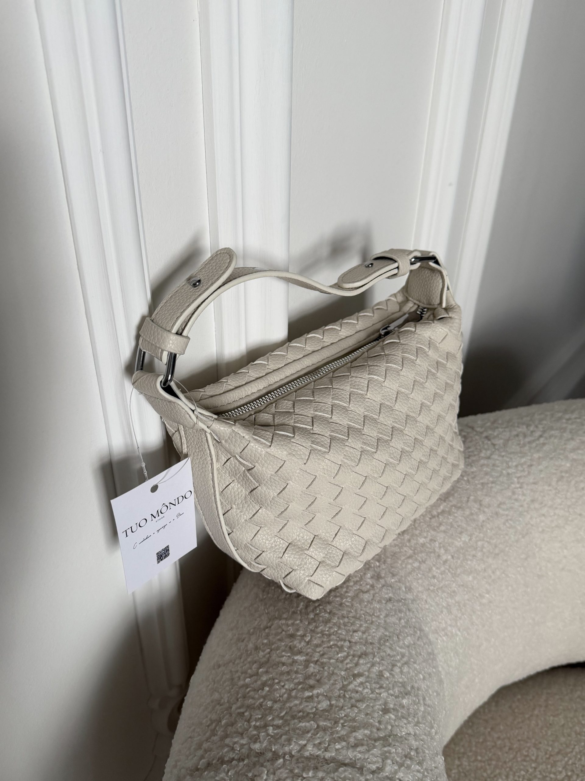 Сумка плетенная кожа