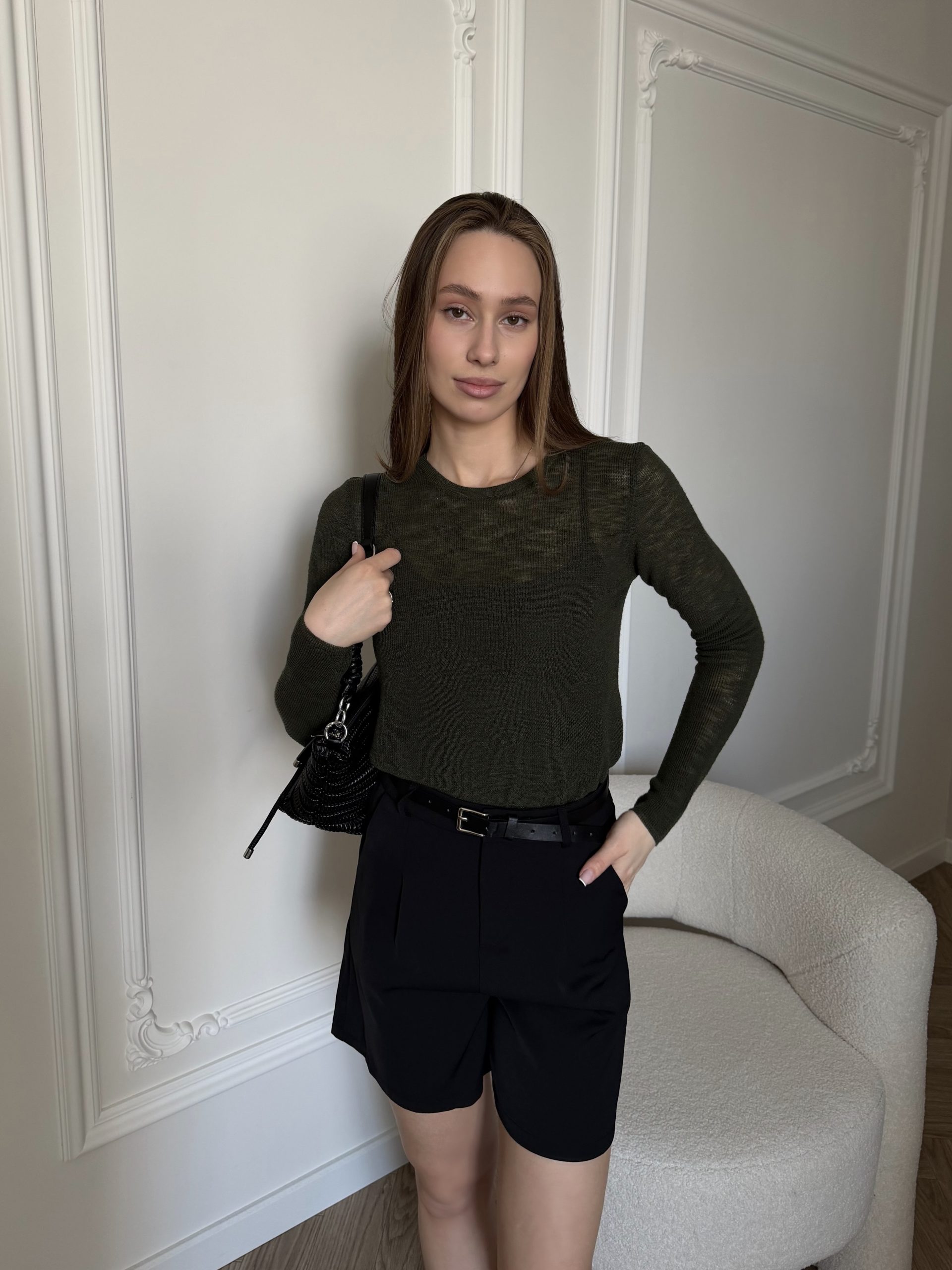 Прозрачный лонгслив