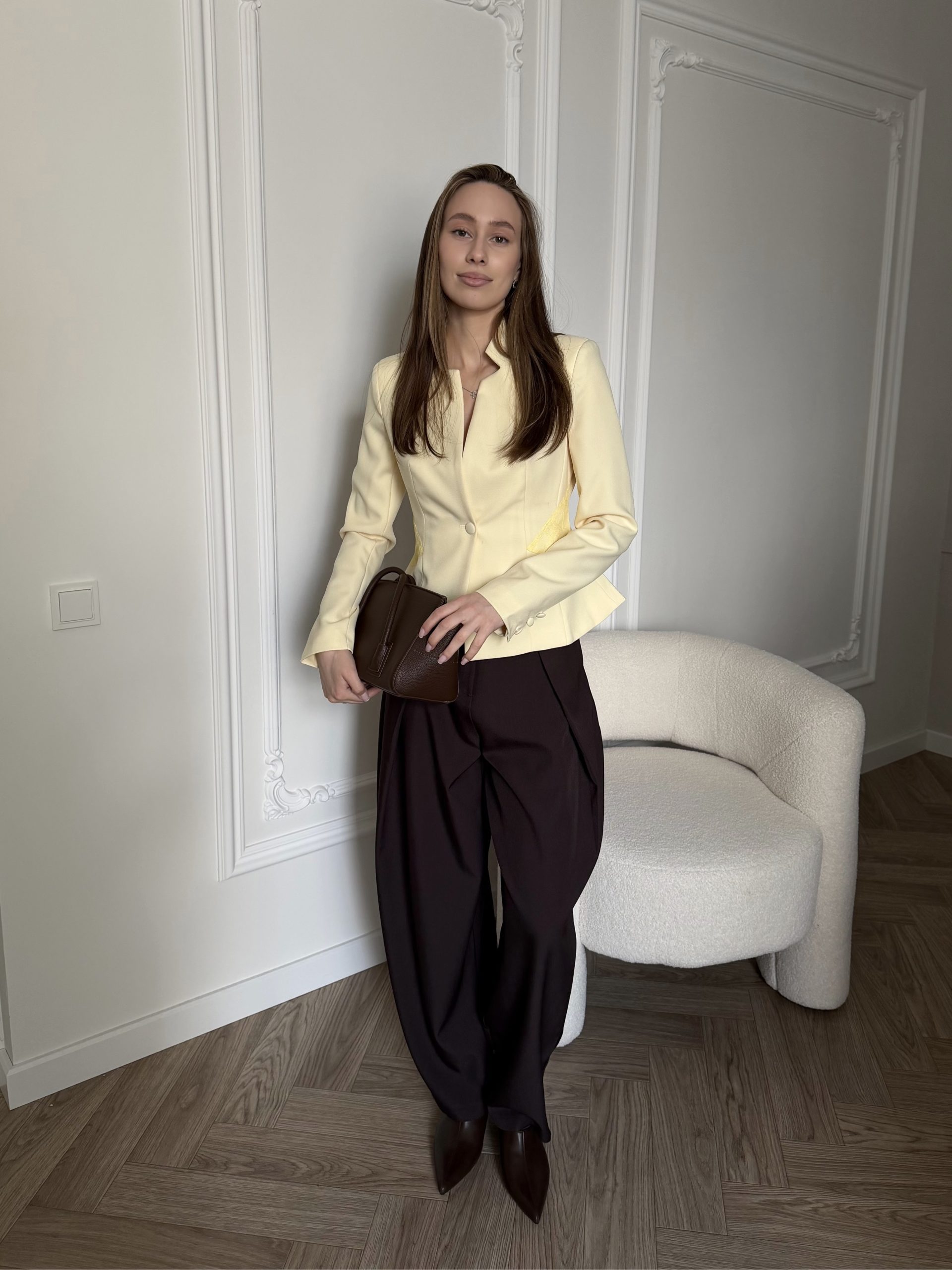 Брюки алладины коричневые