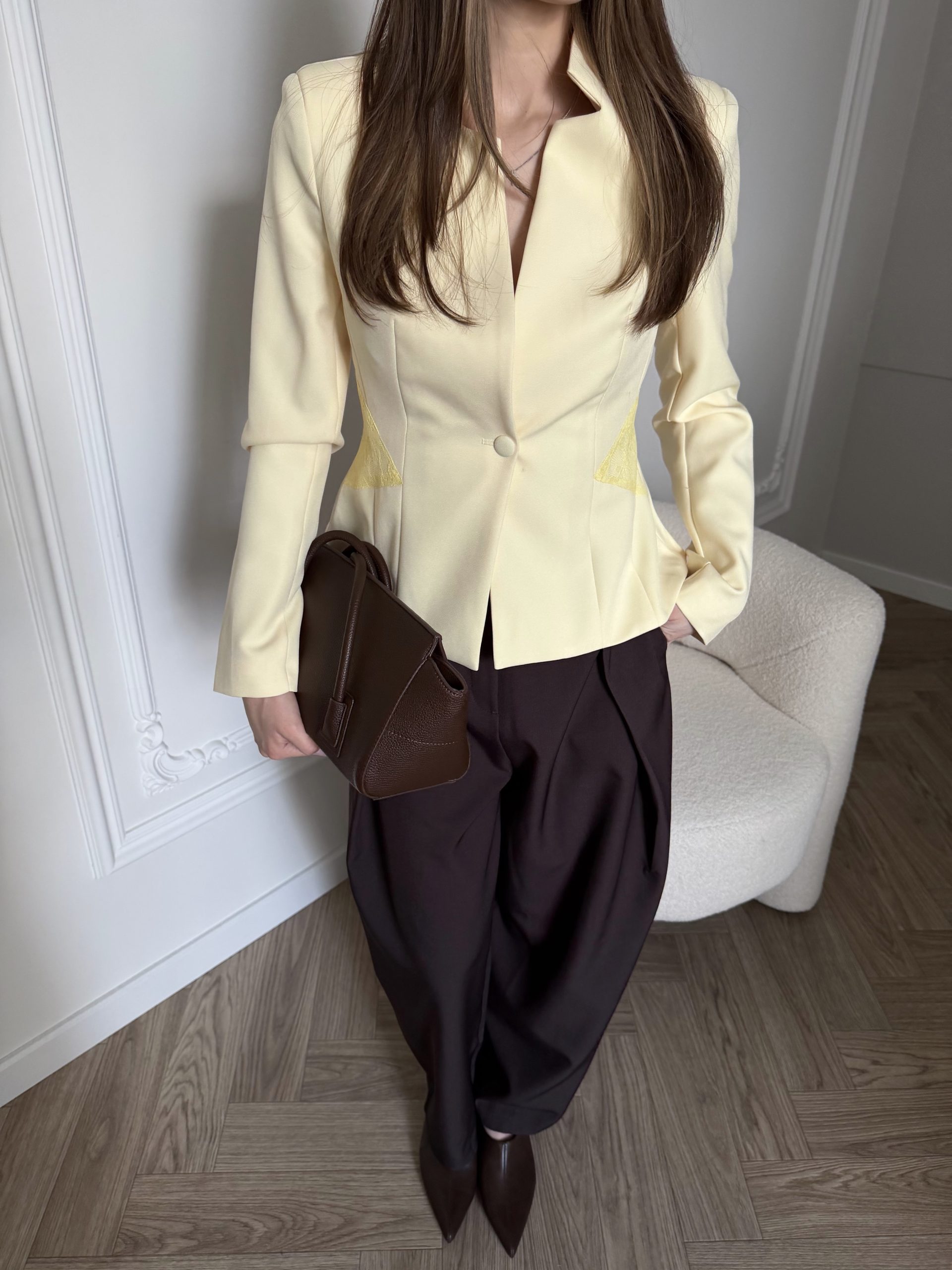 Брюки алладины коричневые