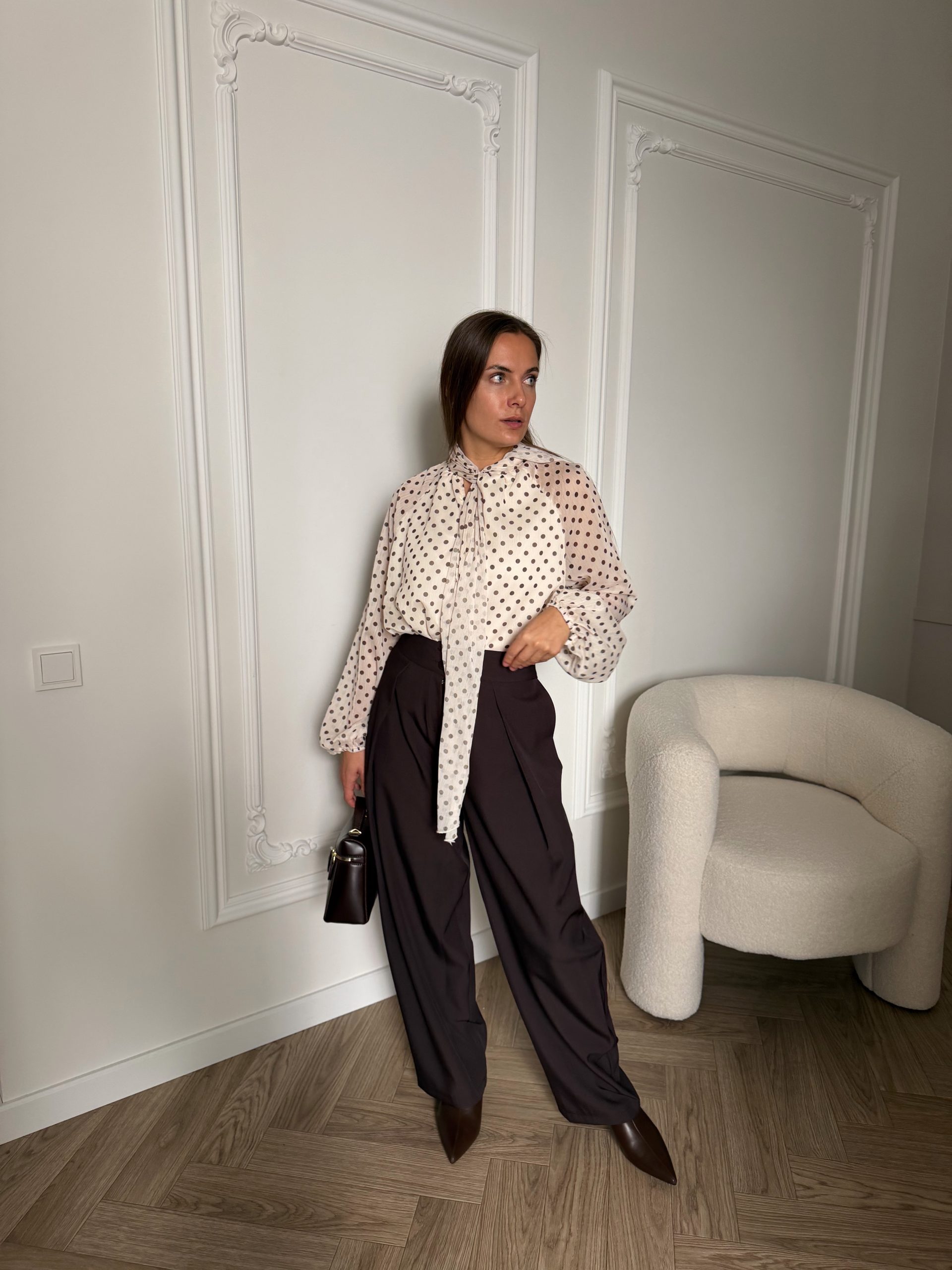 Блуза в горох