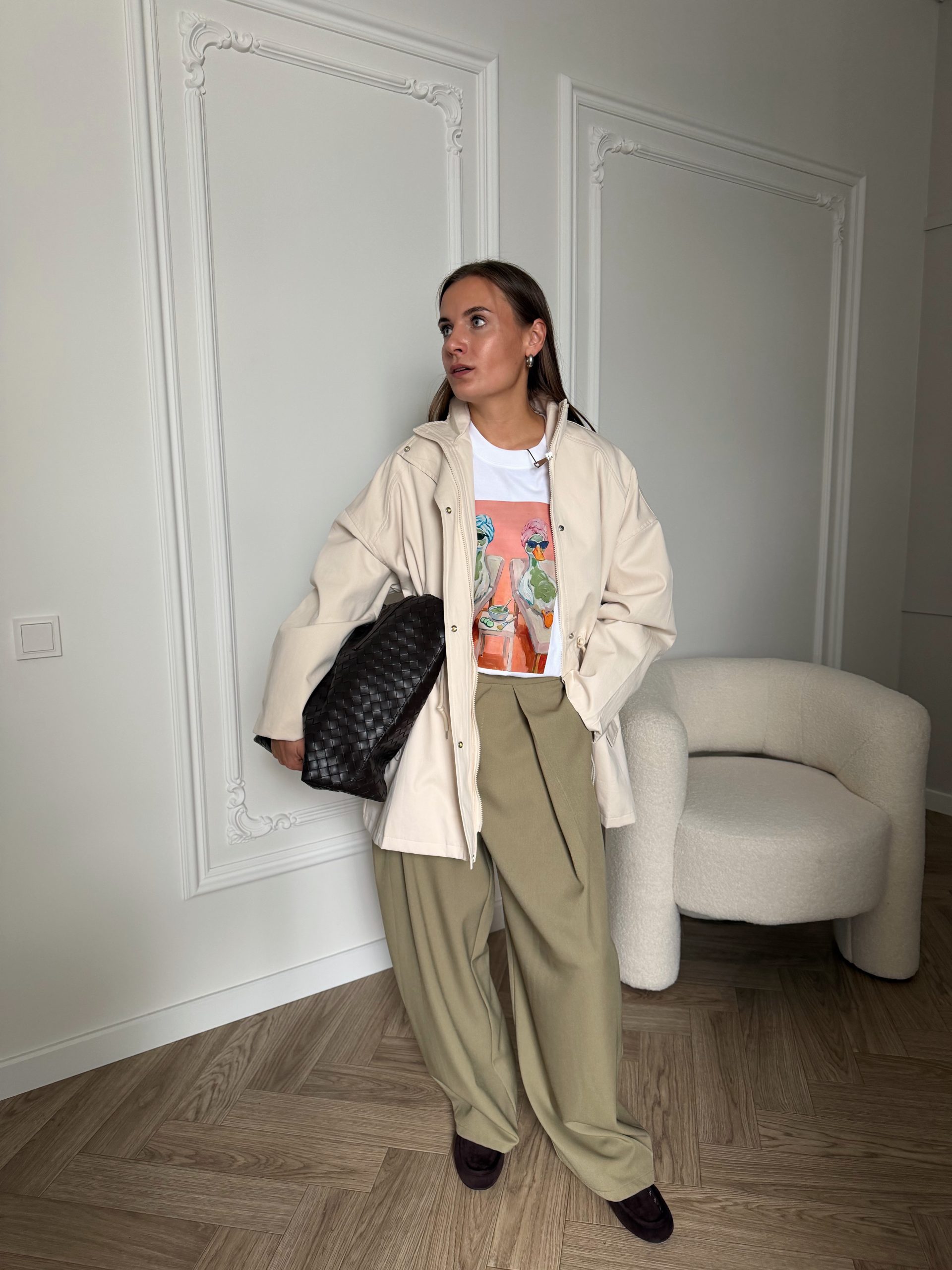 Брюки широкие