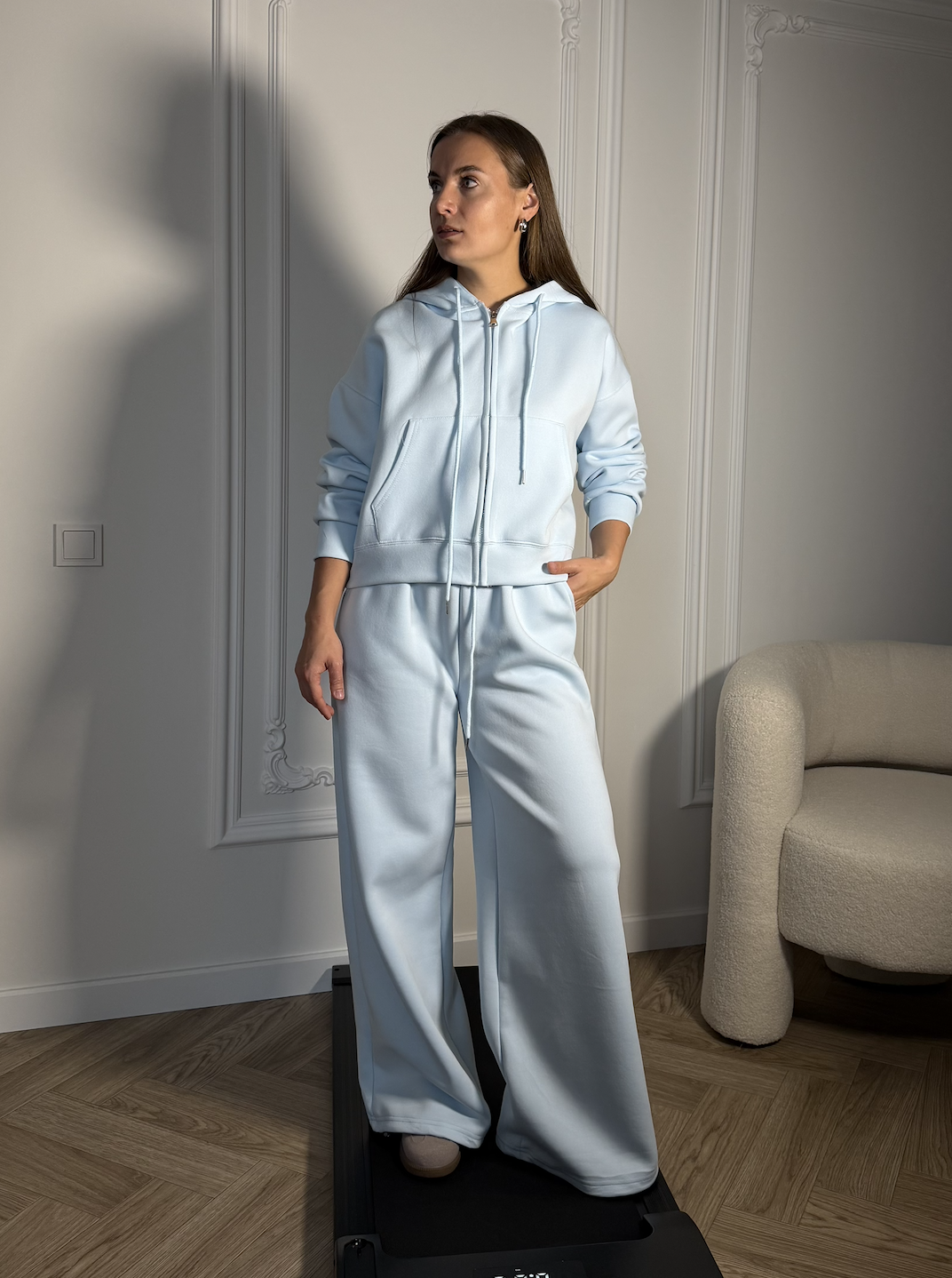 Спортивный костюм голубой