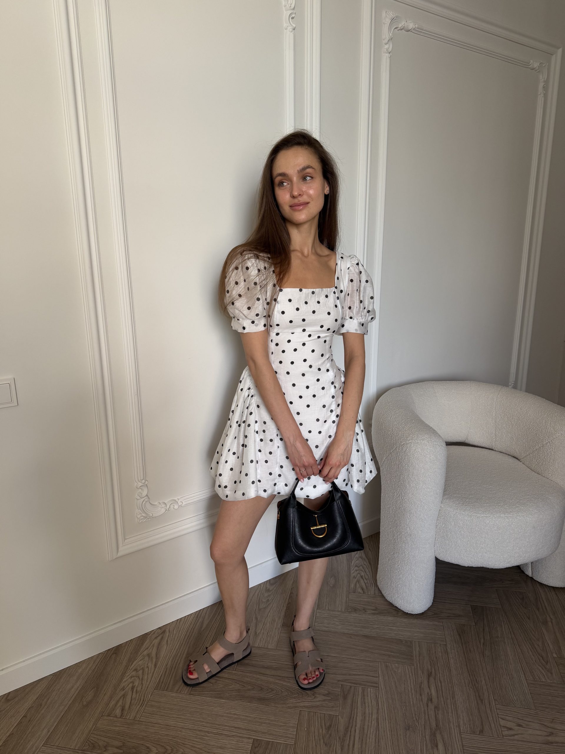 Платье в горох